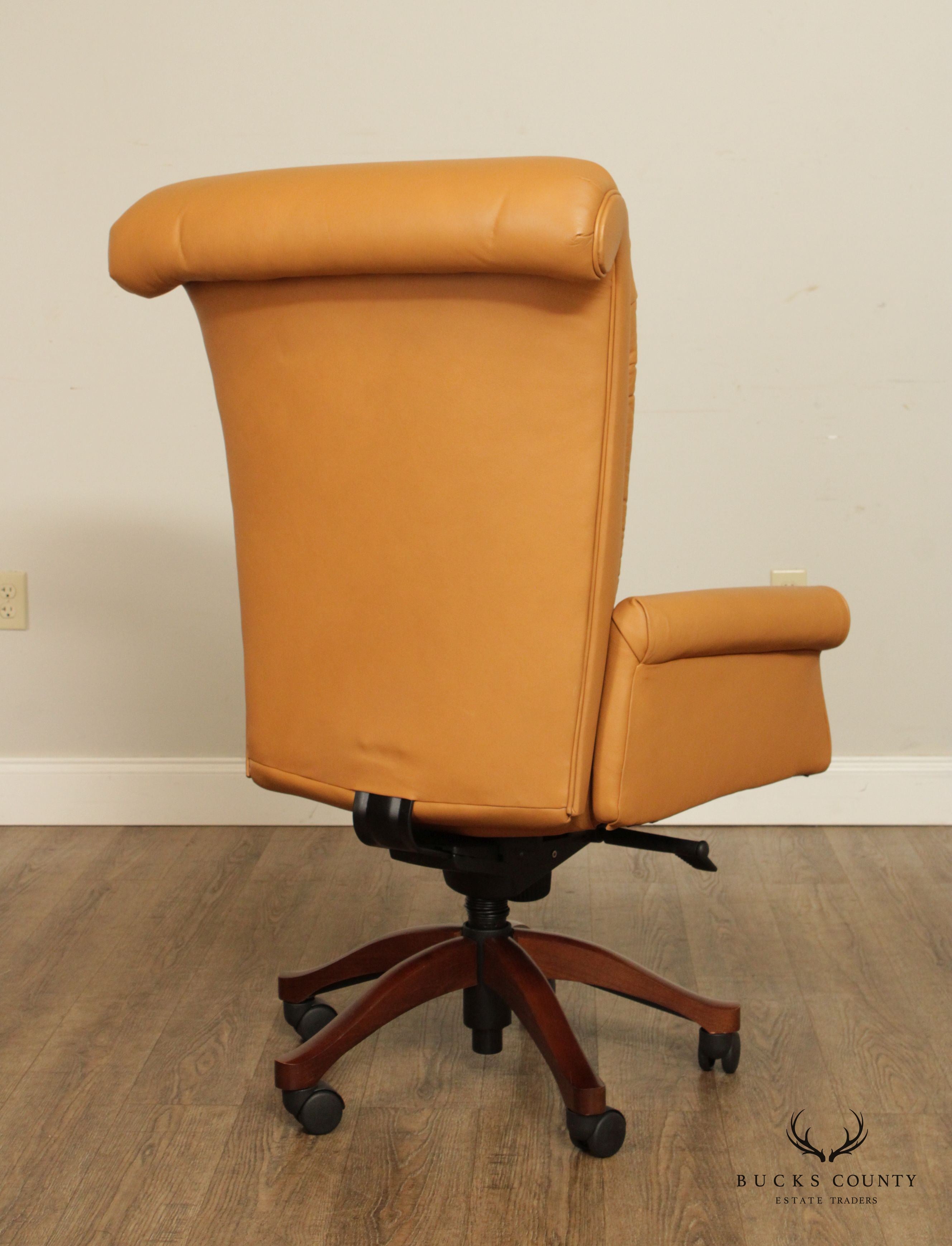 Leathercraft Tufted Leather Executive Office Armchair (F)