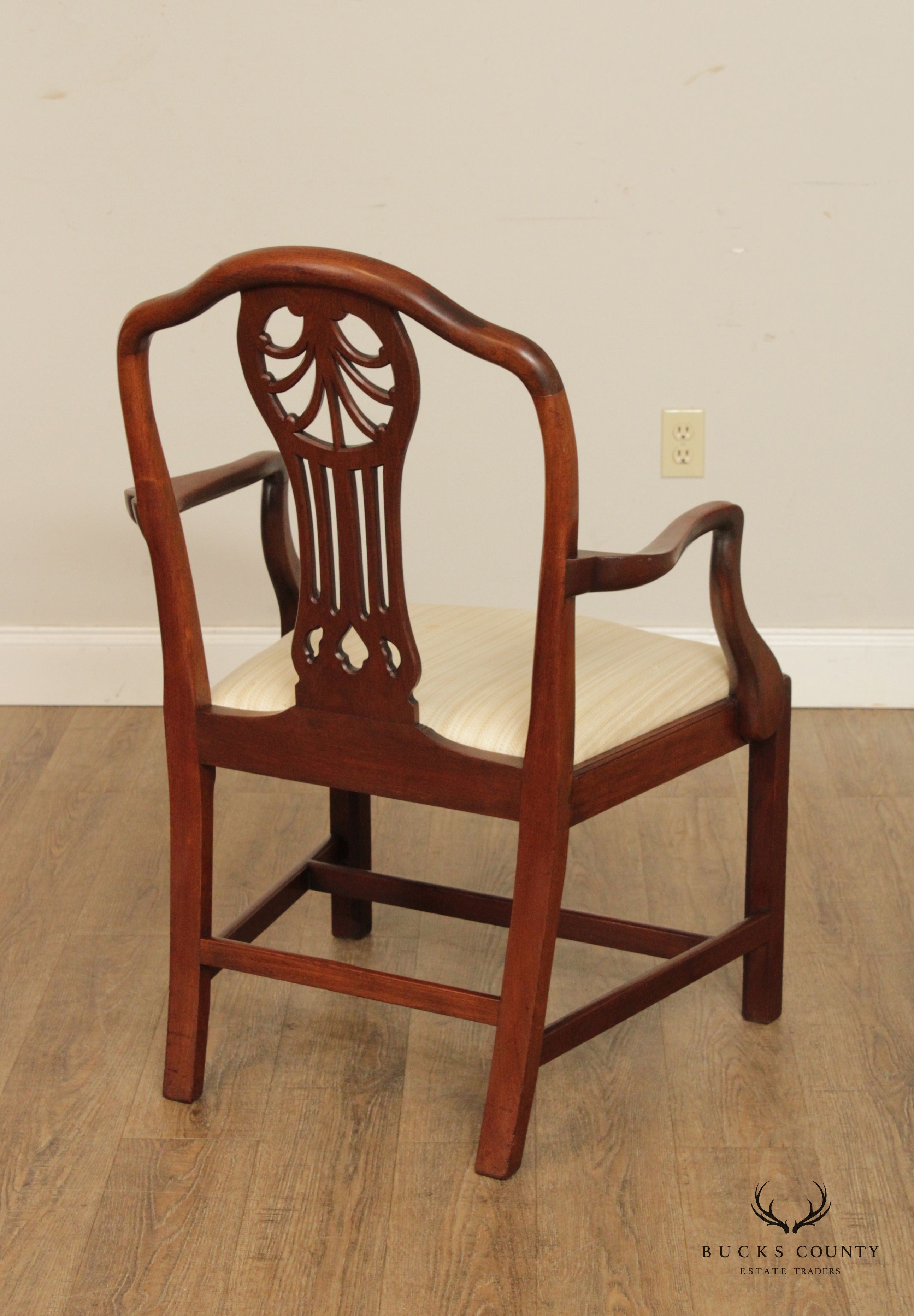 Antique Georgian Style  Set 12 Mahogany Dining Chairs