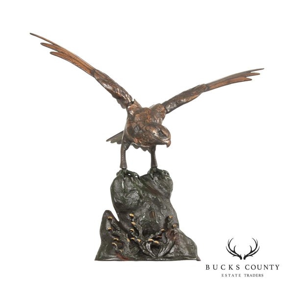 Quality Cast Iron Eagle Sculpture