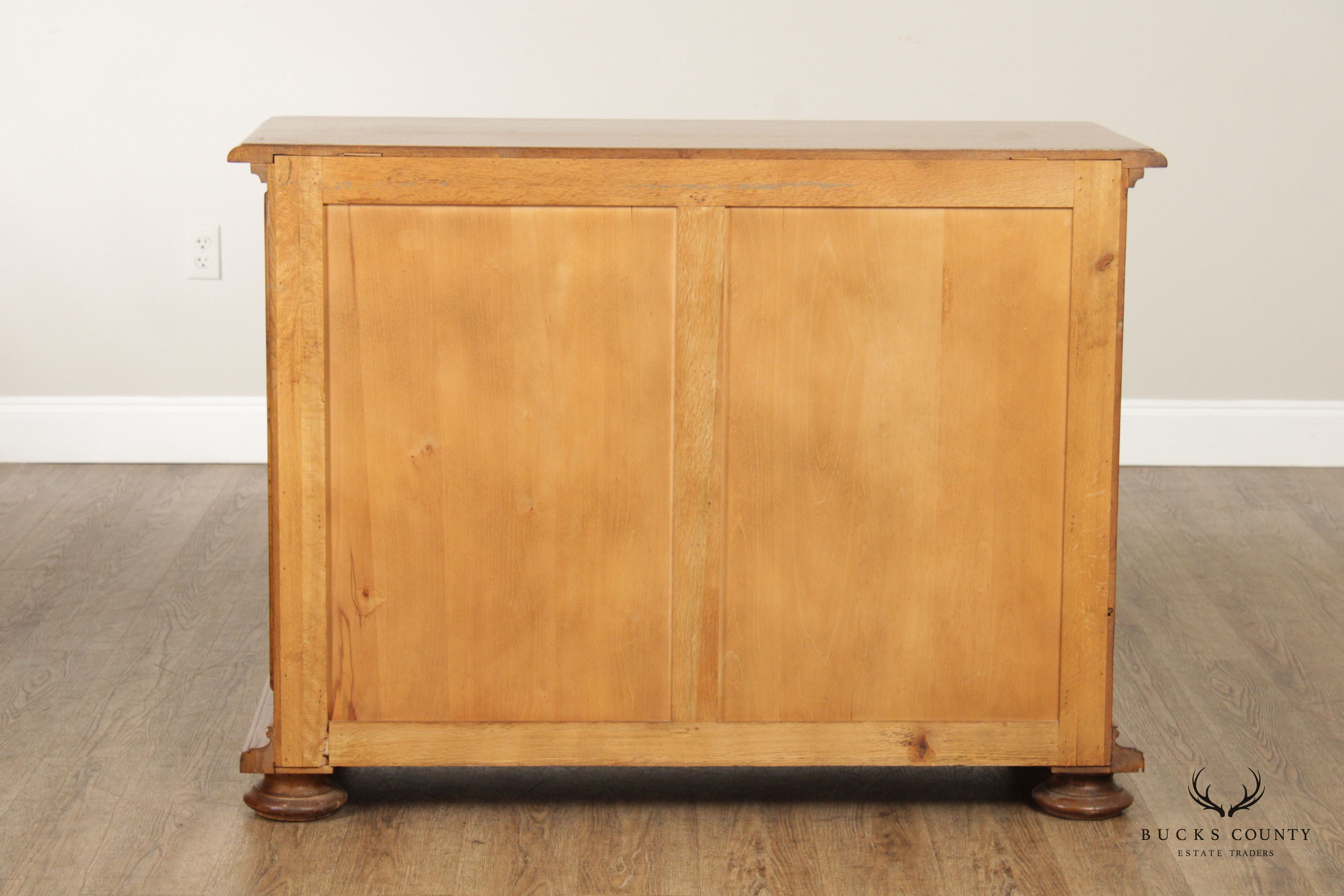 Tuscan Italian Style Carved Oak Chest of Drawers