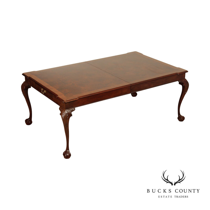Henredon Rittenhouse Collection Chippendale Style Mahogany Dining Table