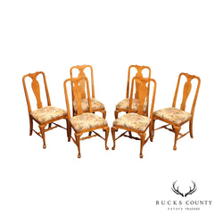 Ethan Allen 'Circa 1776' Set of Six Maple Dining Chairs