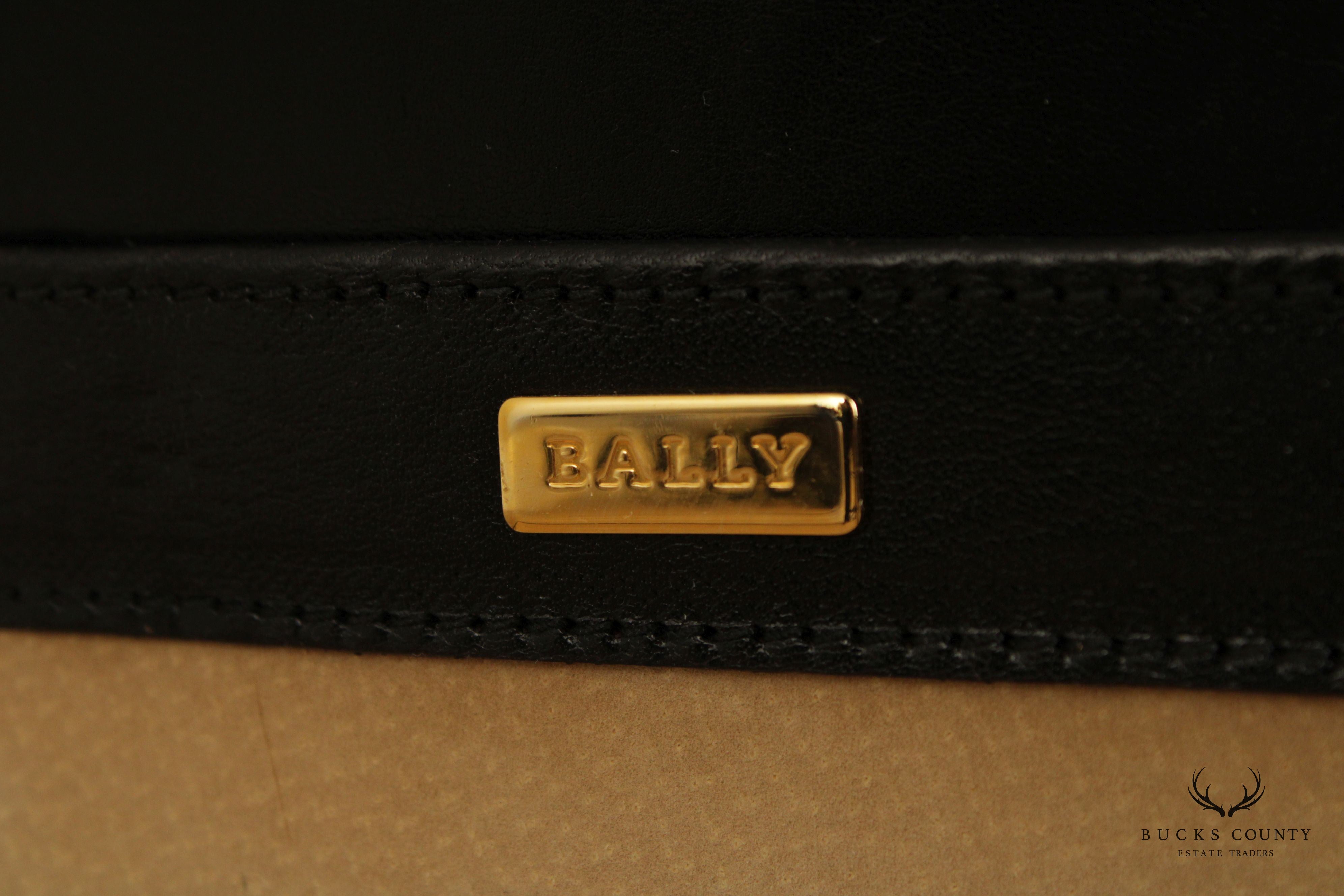 Bally Italian Brown Leather Executive Briefcase