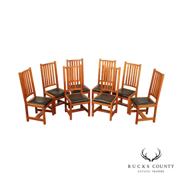 Thomas Moser Mission Style Set Eight Cherry Dining Chairs