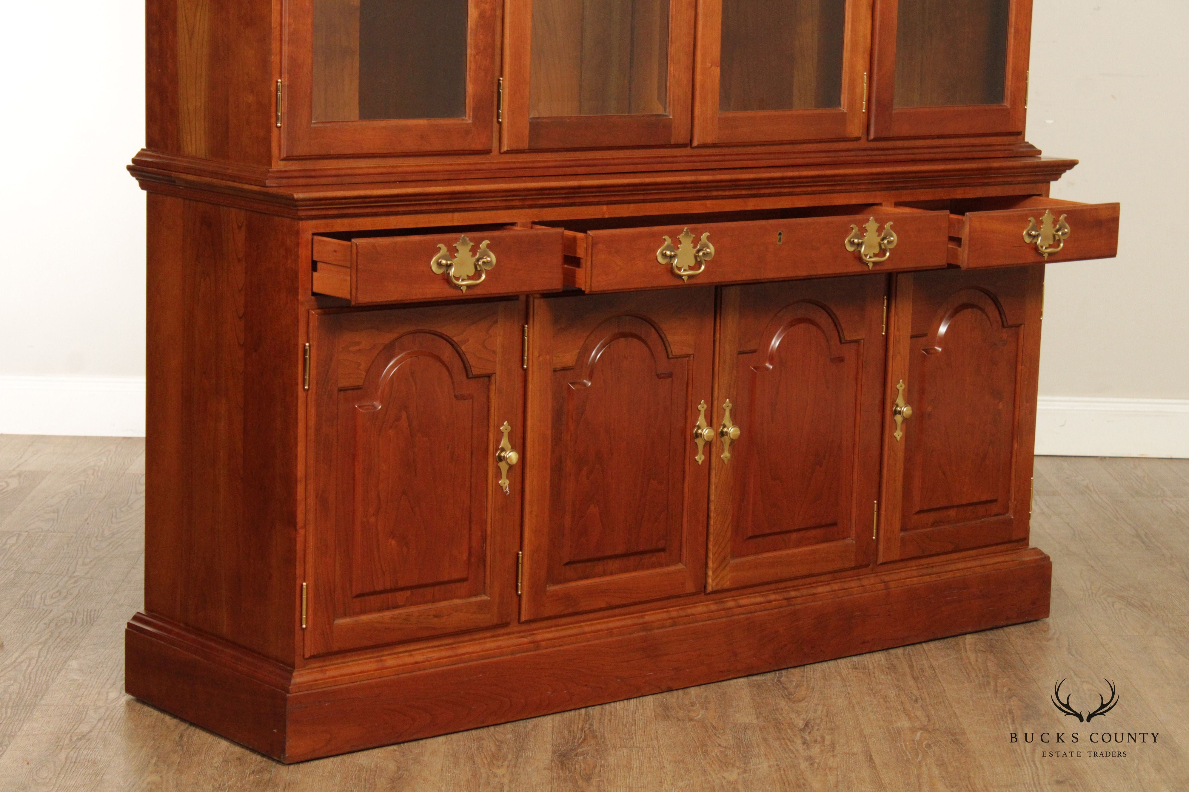 Stickley Chippendale Style Cherry China Cabinet