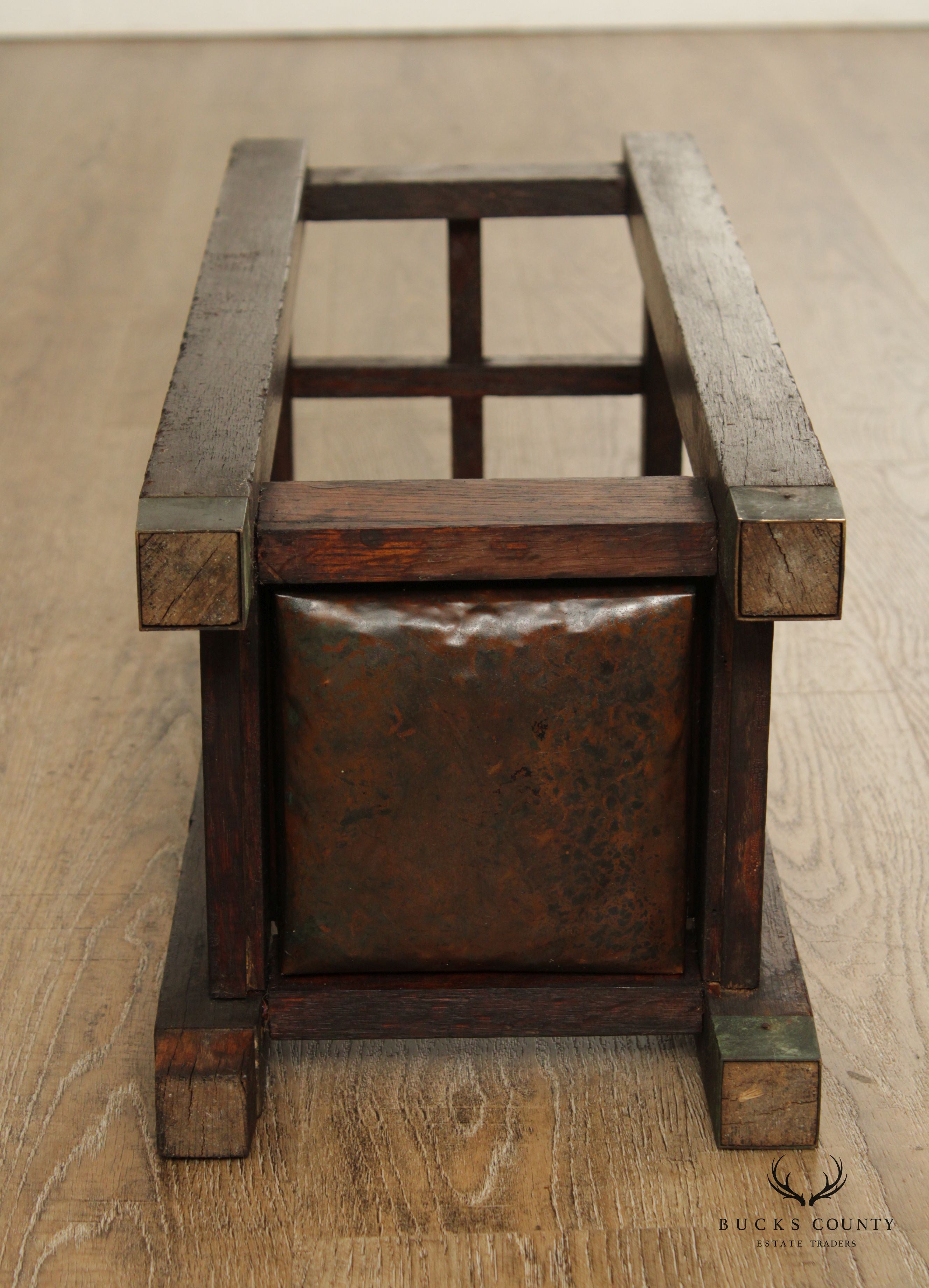 Antique Mission Oak Umbrella Stand