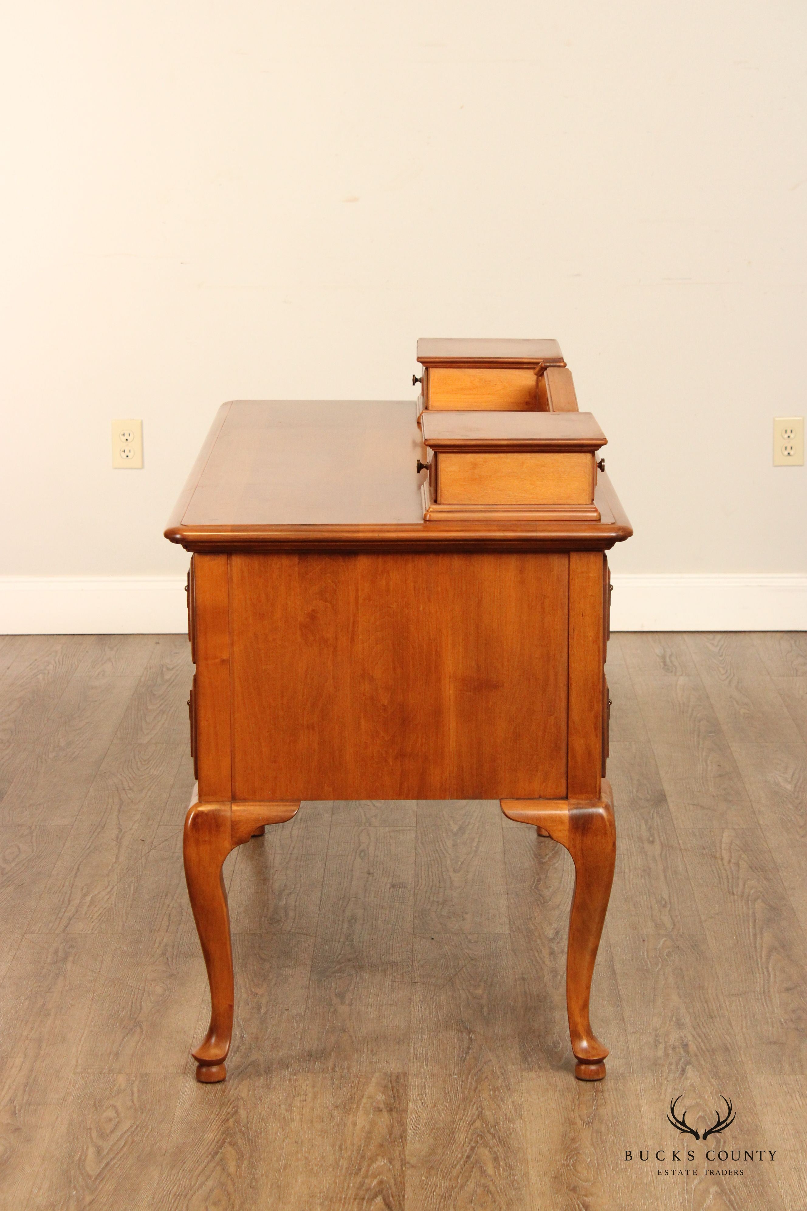 Sprague & Carleton Queen Anne Style Rock Maple Writing Desk