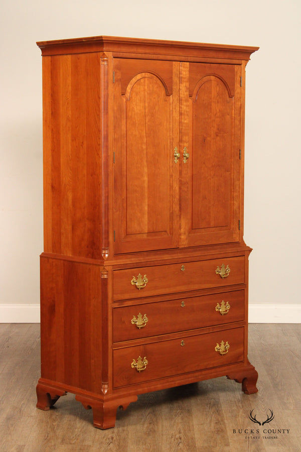 Stickley Chippendale Style Cherry Armoire
