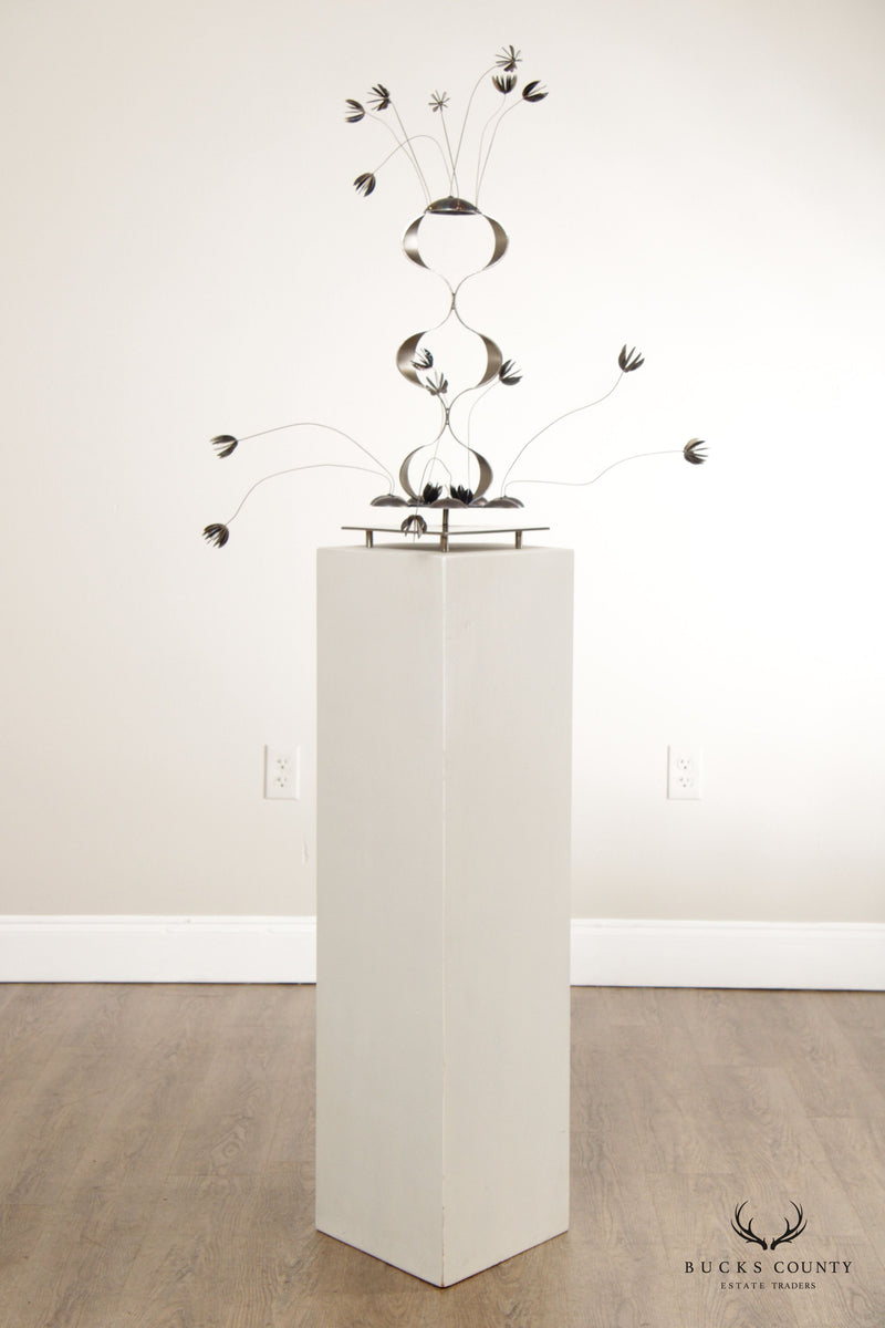 Paul Kocaj Contemporary Kinetic Titanium Metal Sculpture