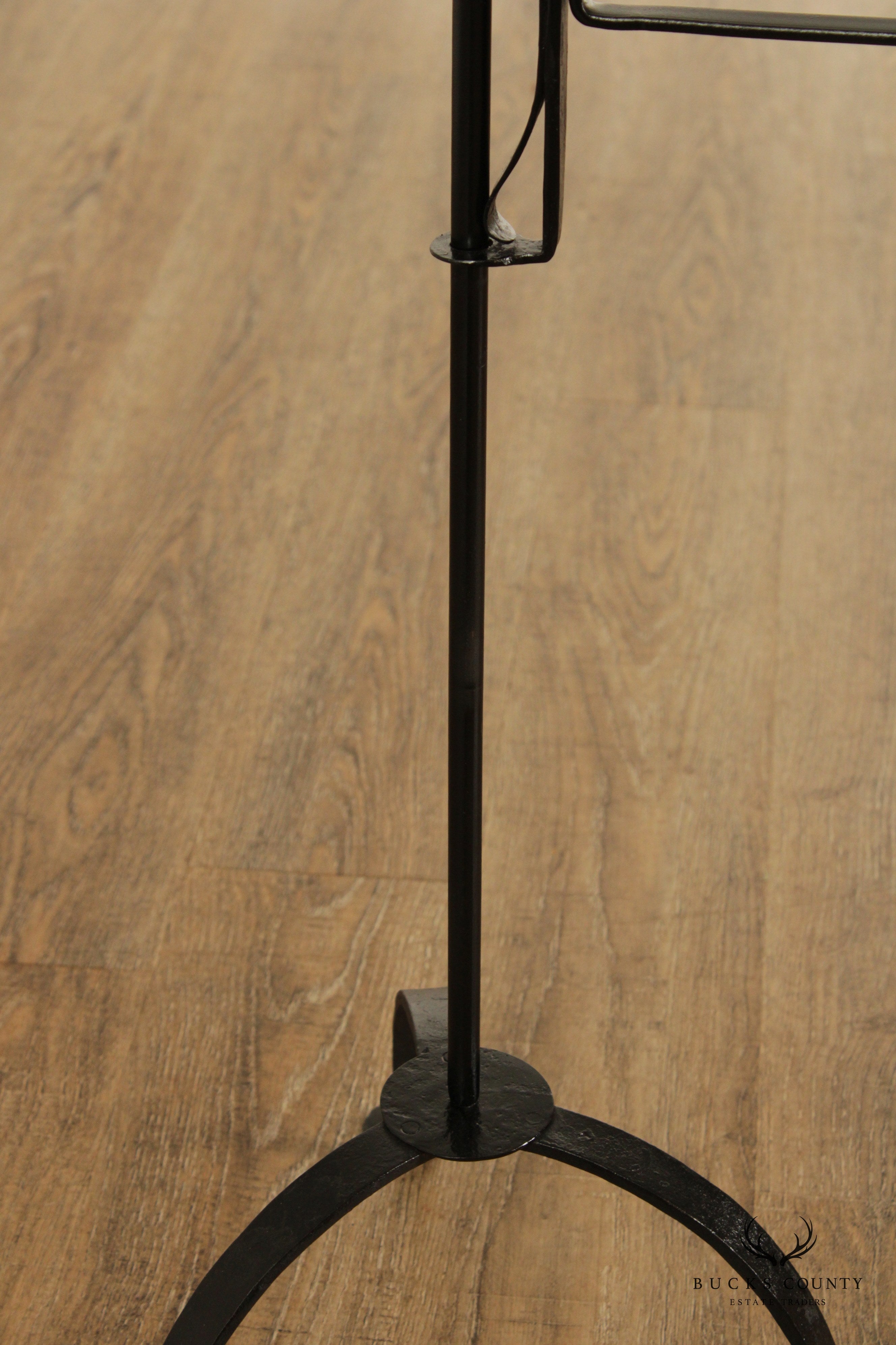 Hand Wrought Iron Adjustable Candle Stand