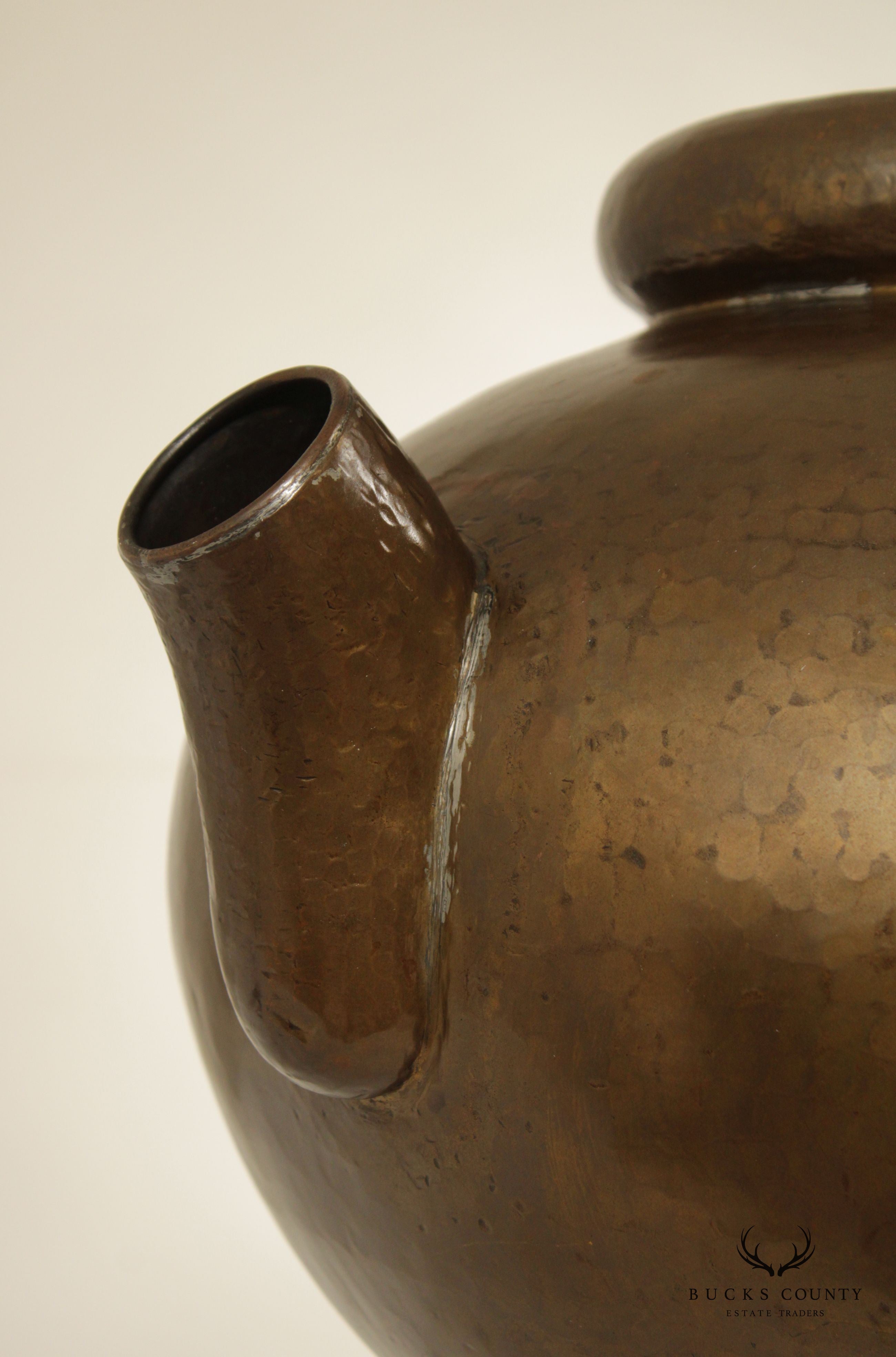 Egidio Casagrande Hand Hammered Copper Pitcher or Ewer