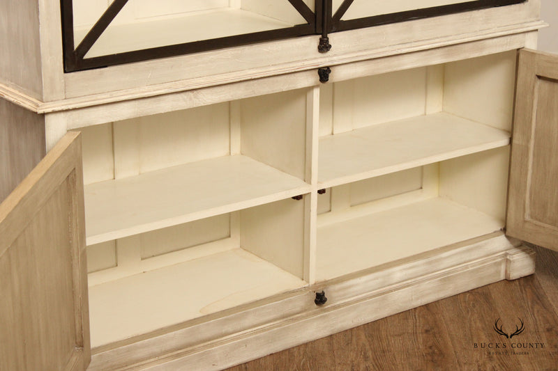 Contemporary Farmhouse Style China Cabinet Bookcase