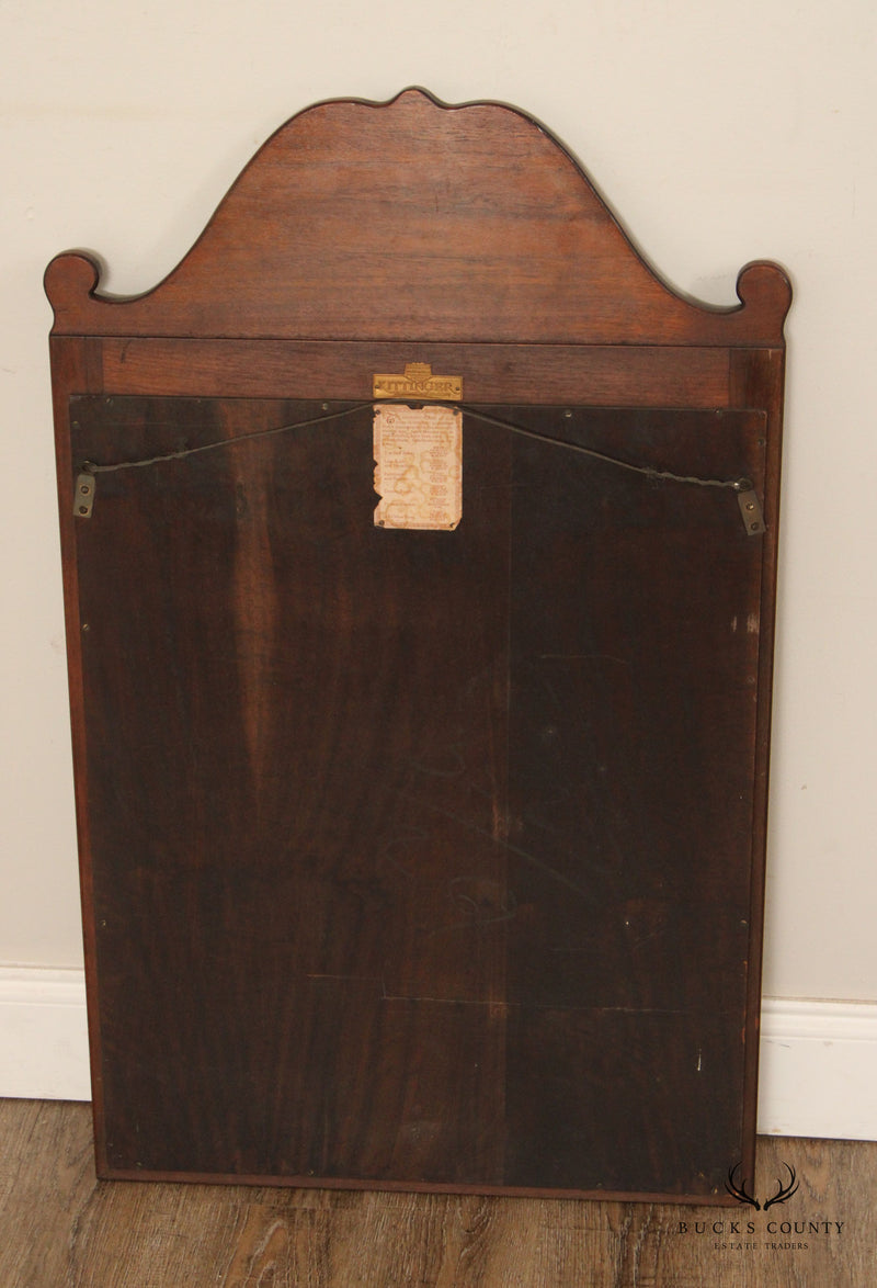 Kittinger Jacobean Style Walnut Carved Dresser Mirror