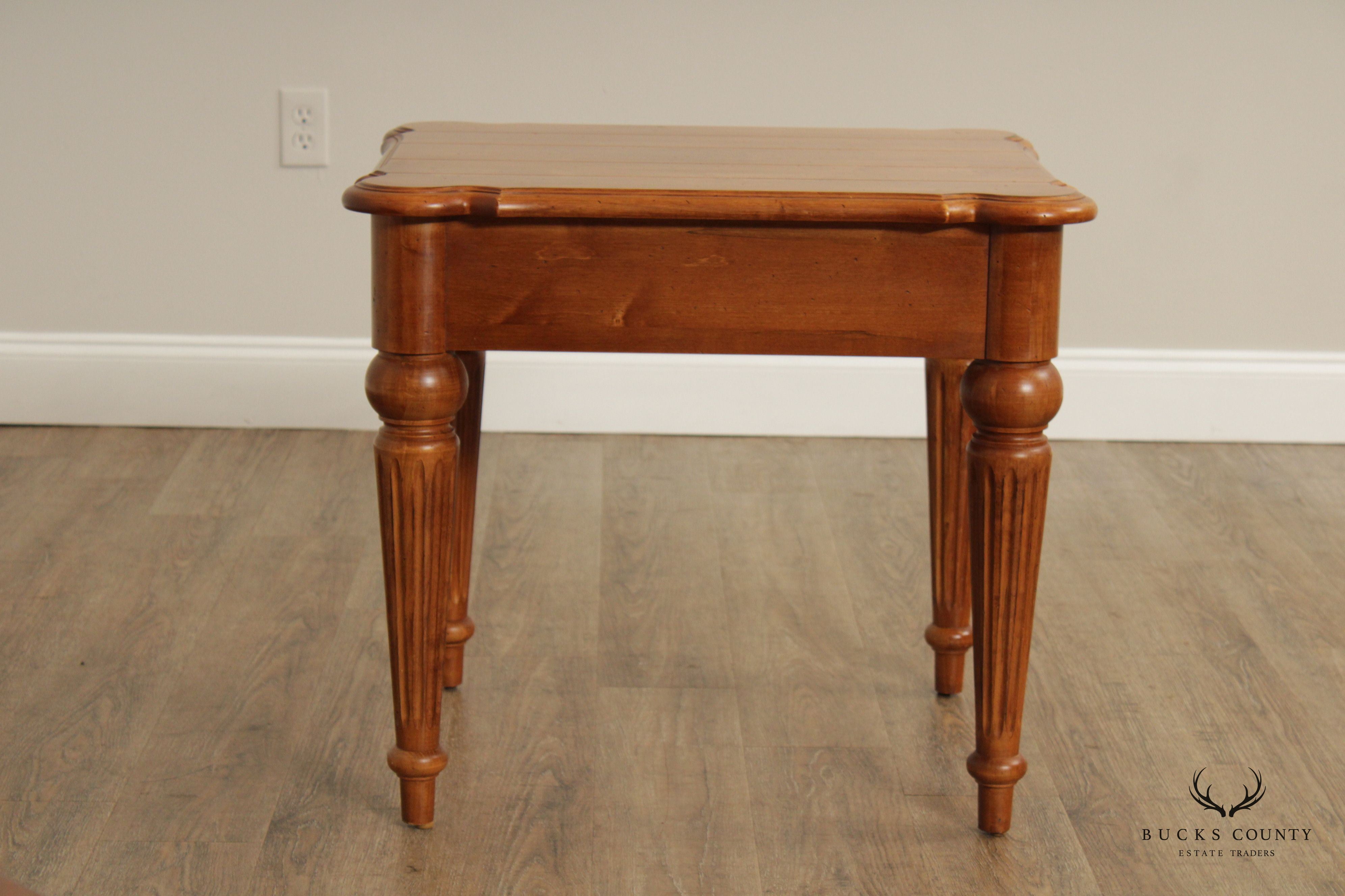 Ethan Allen French Louis XVI Style 'Legacy' Maple End Table