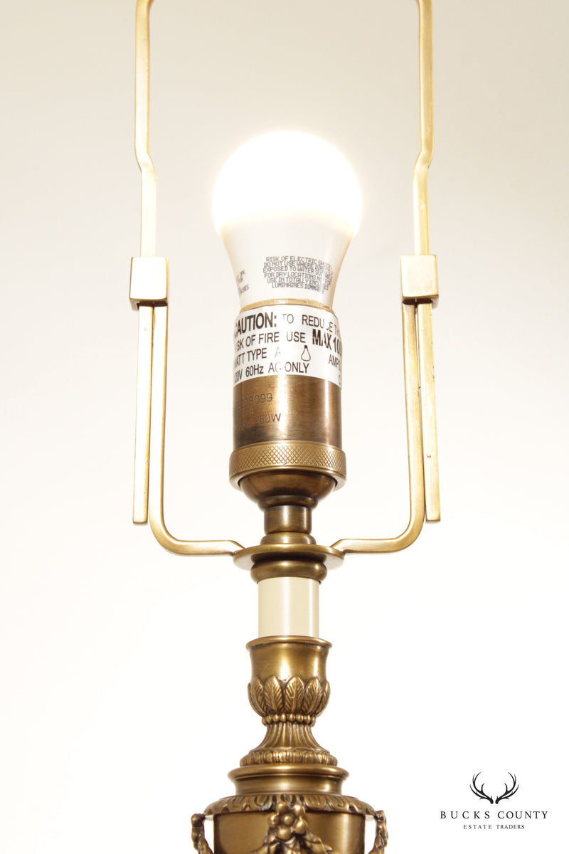 Decorative Crafts Inc. Cut Glass and Brass Figural Center Lamp – Bucks  County Estate Traders