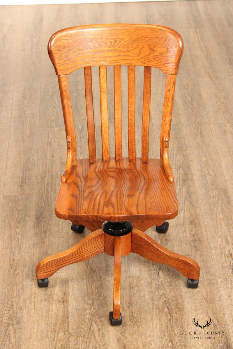 Winners Only Oak Roll Top Executive Desk With Chair Bucks County