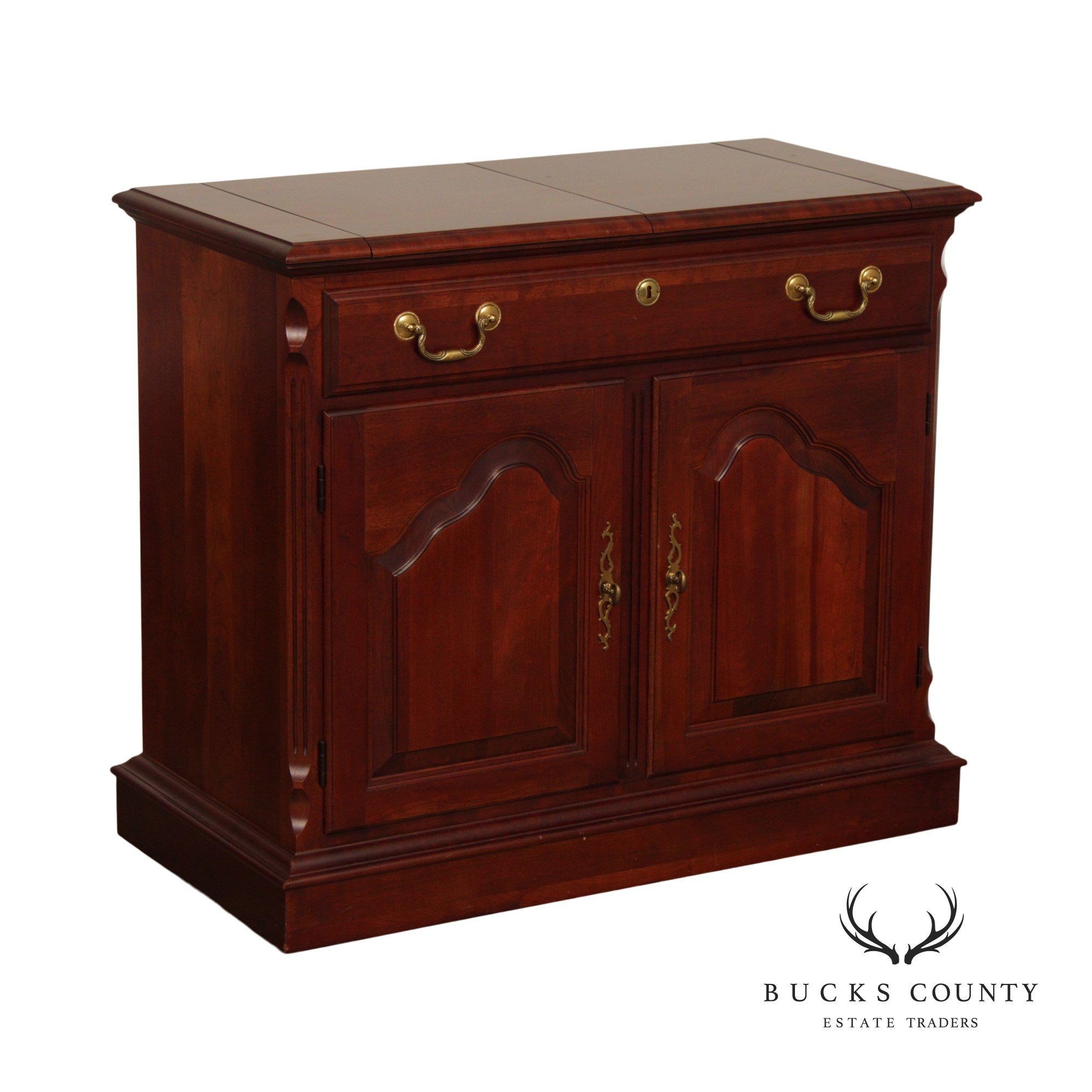 Pennsylvania House Chippendale Style Cherry Flip Top Server