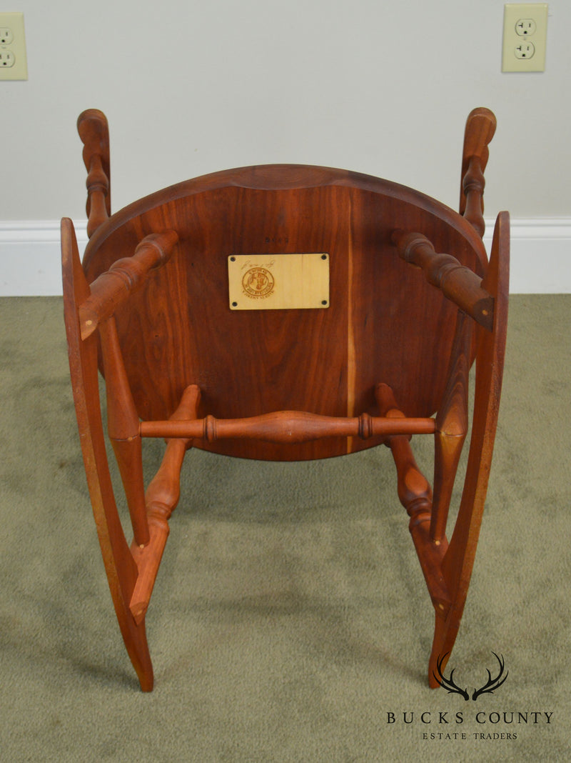 Martin's Chair Shop Inc. bench Made Solid Cherry Sackback Pair of Windsor Chairs (F)