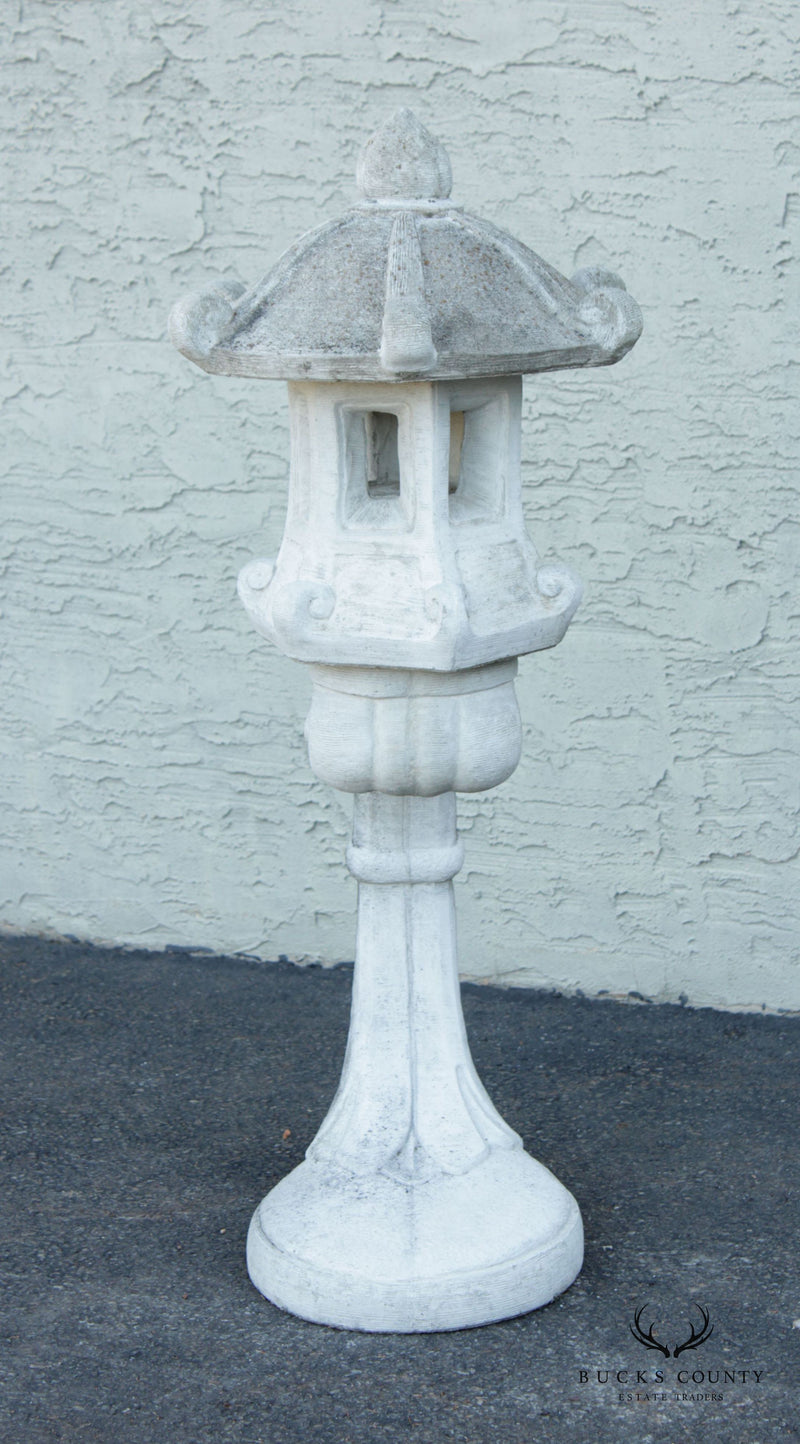 Vintage Asian Pagoda Stone Garden Lantern Ornament