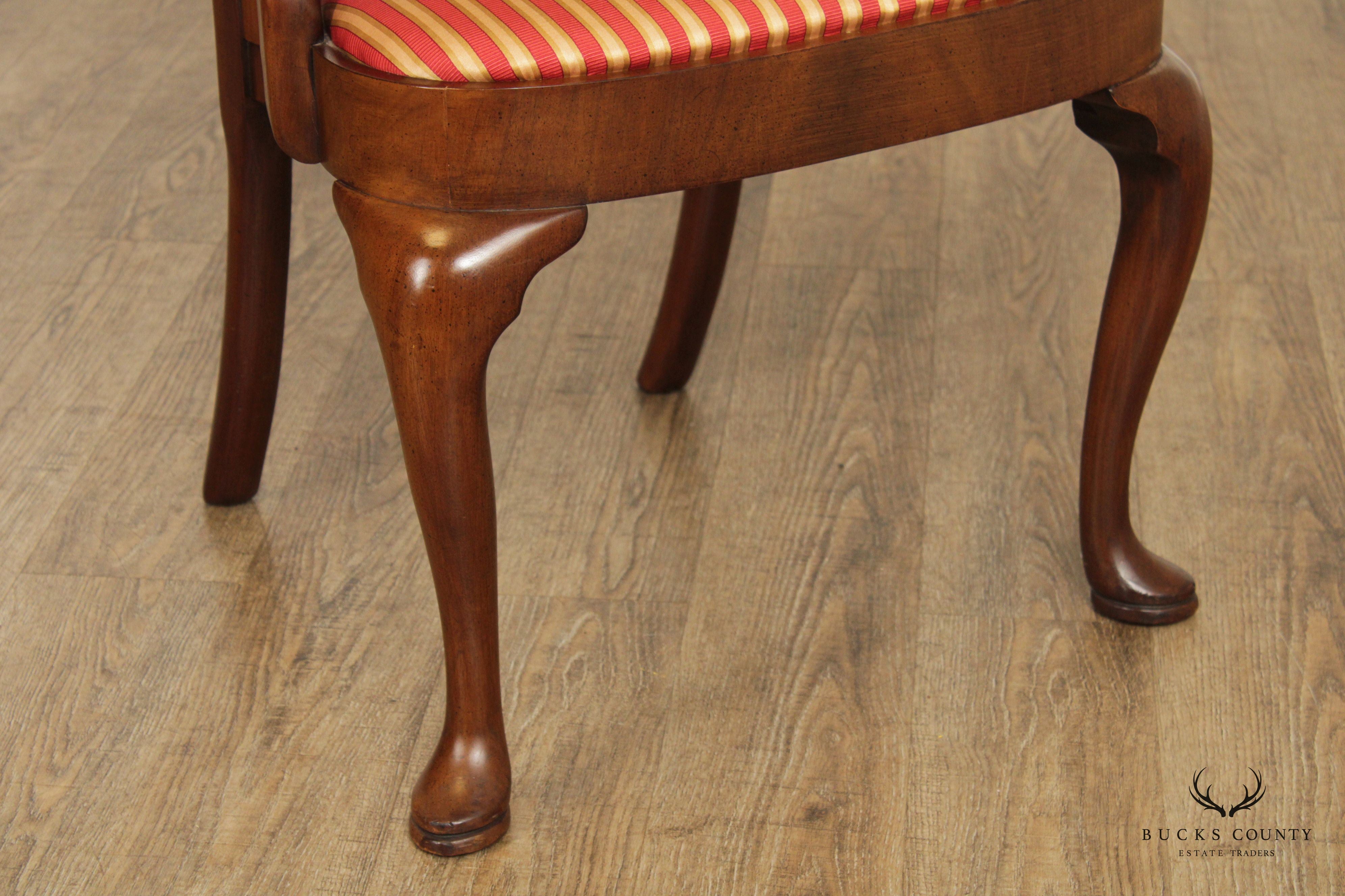 Queen Anne Style Set of Four Mahogany Dining Chairs