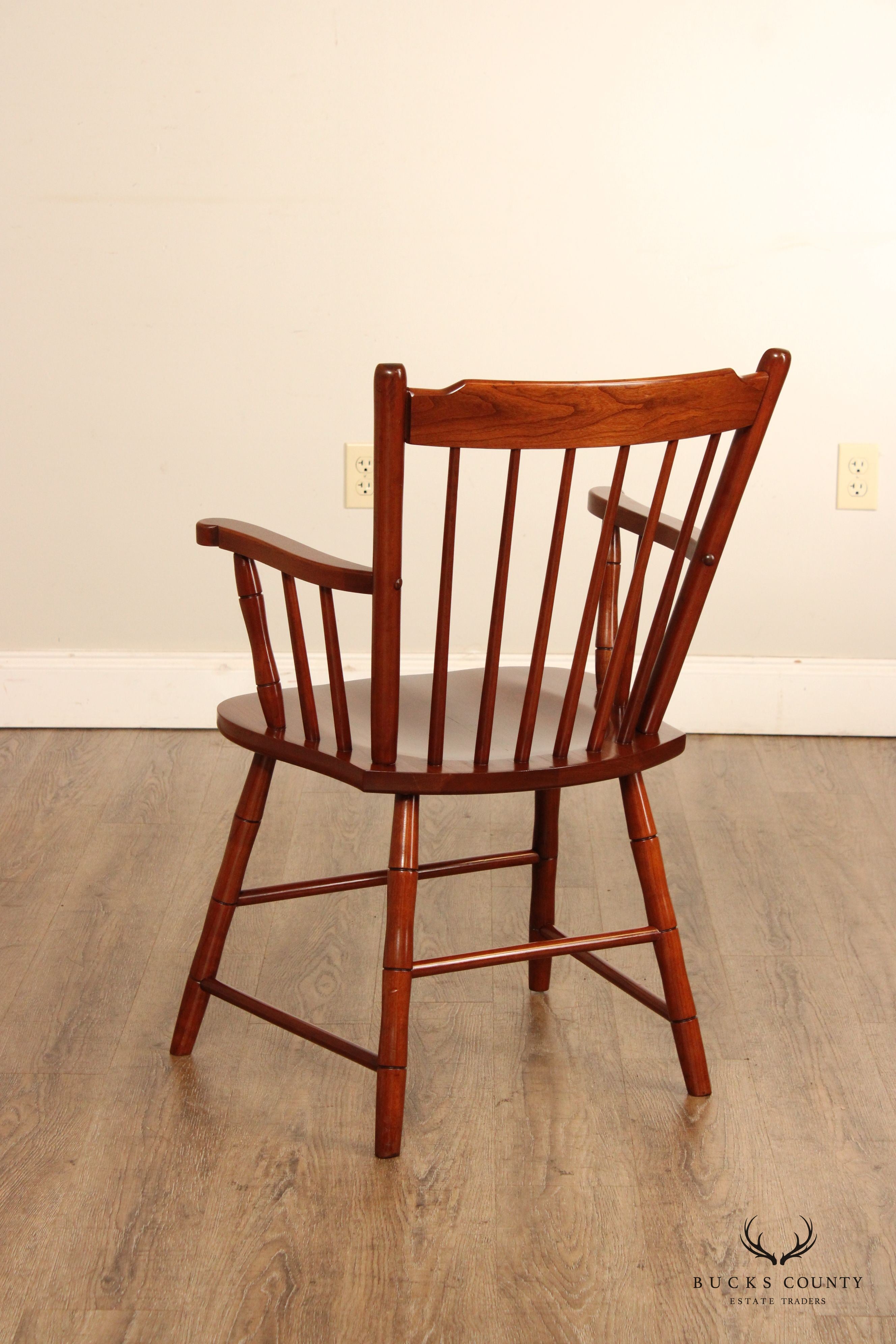 Custom Quality Cherry Windsor Armchair