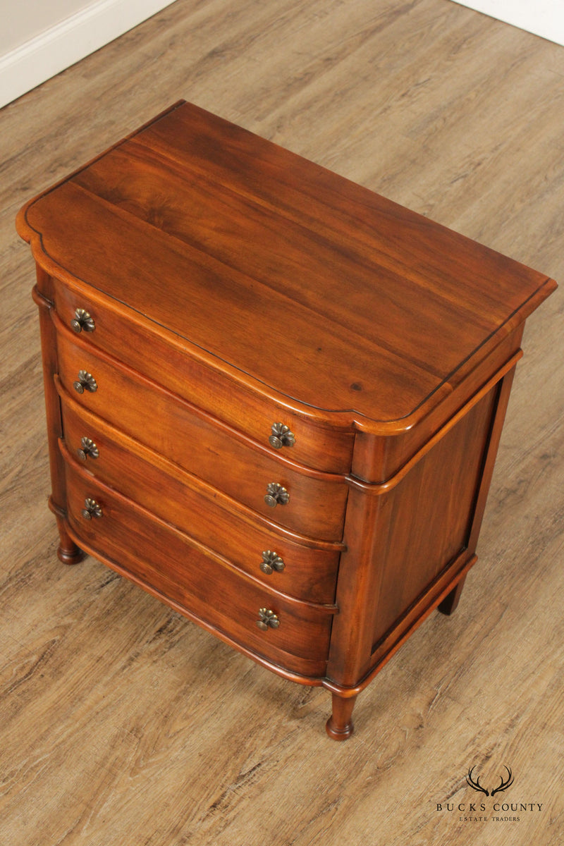 Sheraton Style Mahogany Bow Front Chest of Drawers
