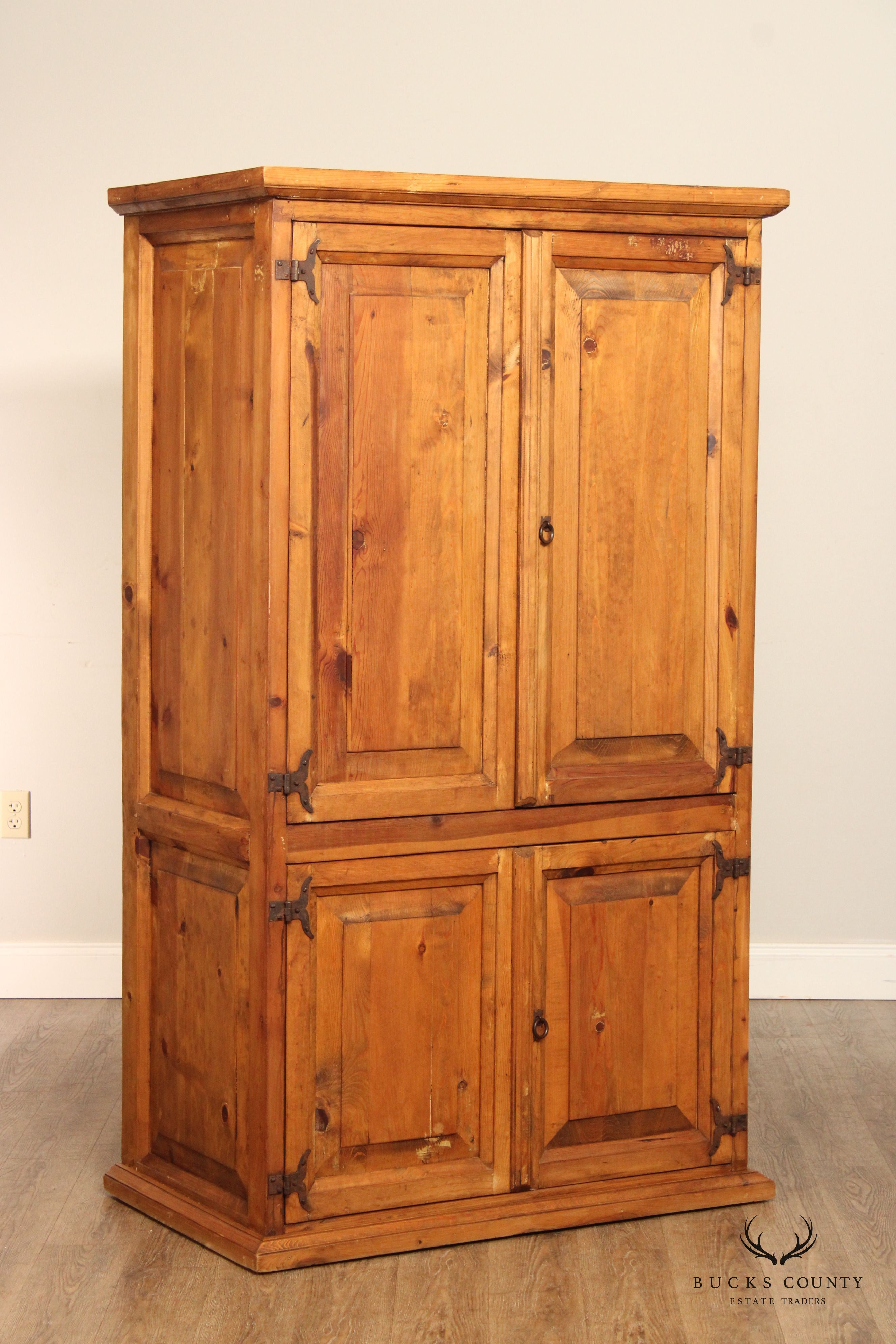 Mexican Rustic Pine Armoire