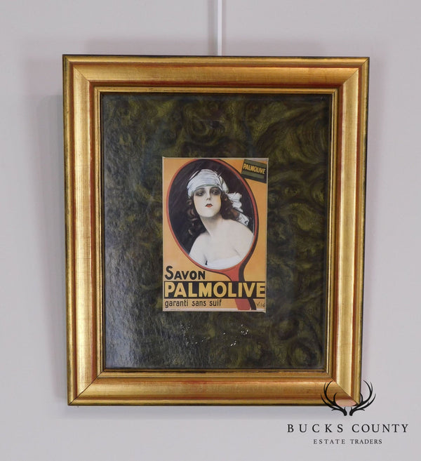 Framed Reproduction "Savon Palmolive" 1920's Advertisement by Vilá Paris