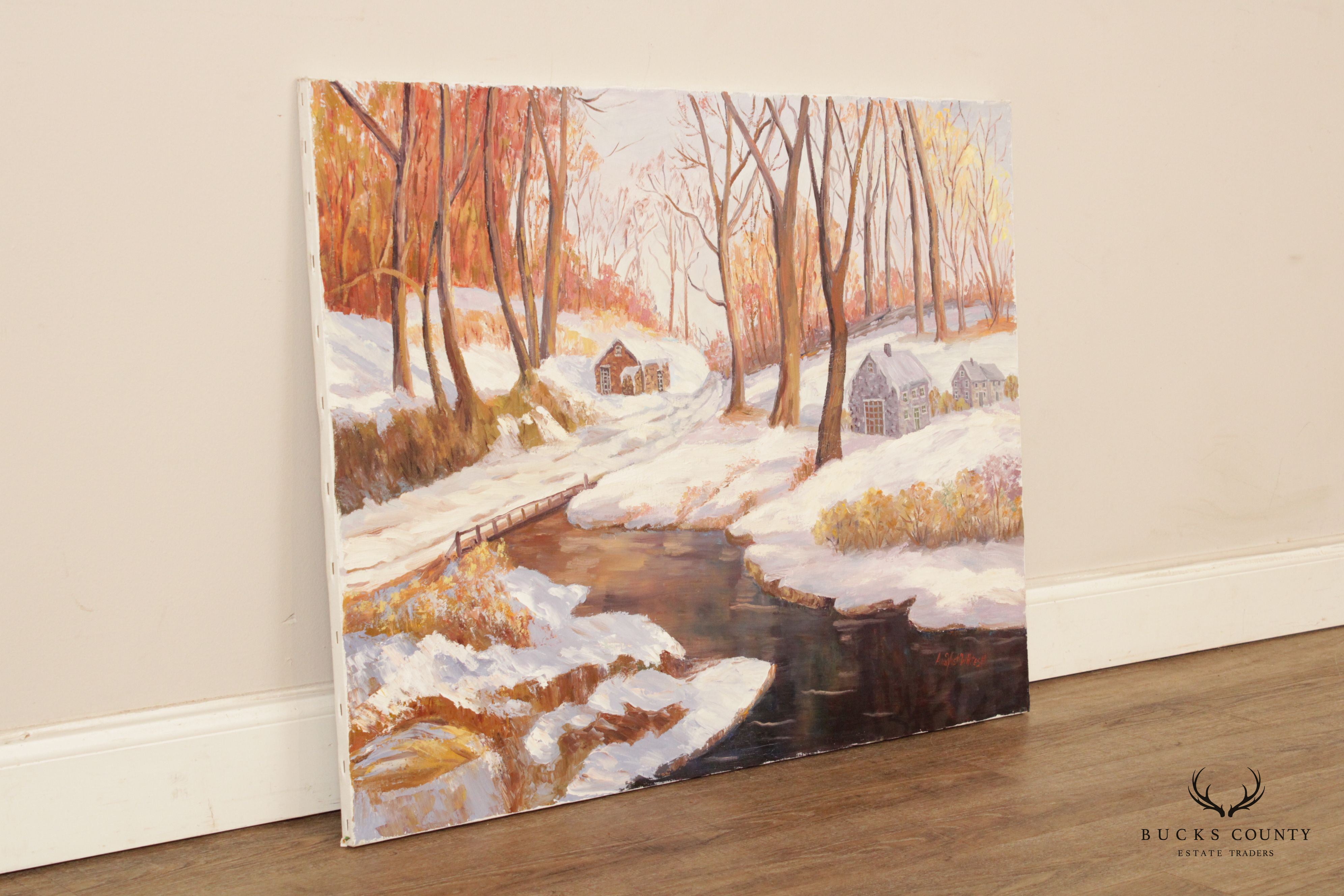 Ann Yost Whitesell 'Winter Fantasy' Landscape Original Oil Painting