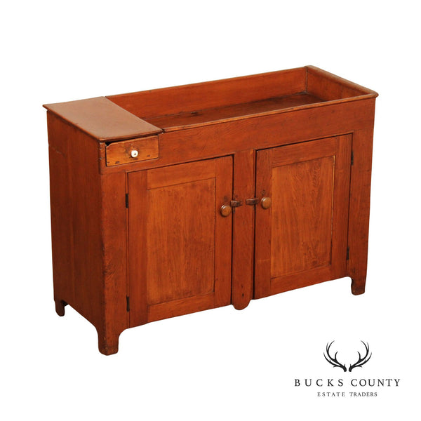 Antique Rustic Farmhouse Pine Dry Sink