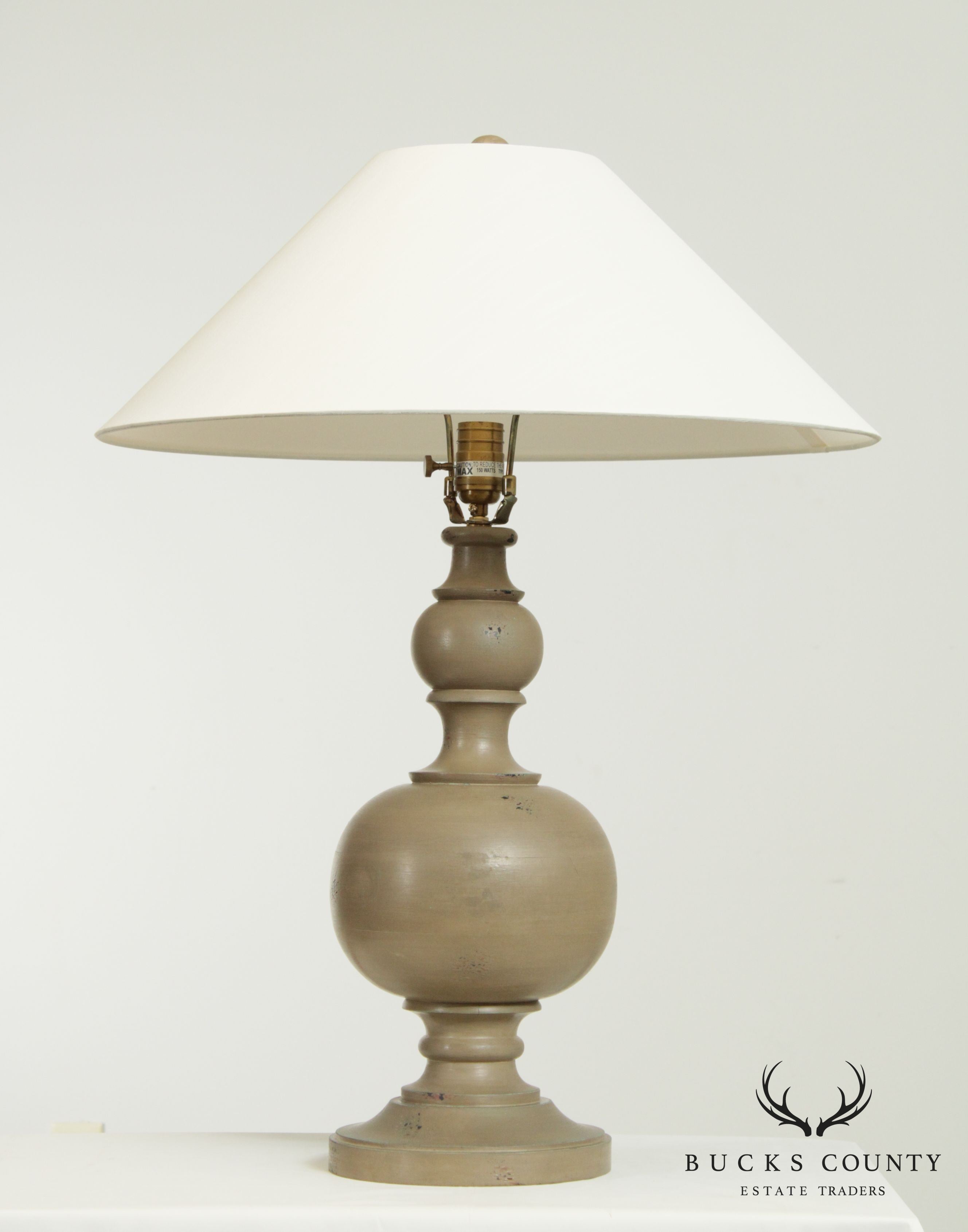 Contemporary Painted Column Table Lamp