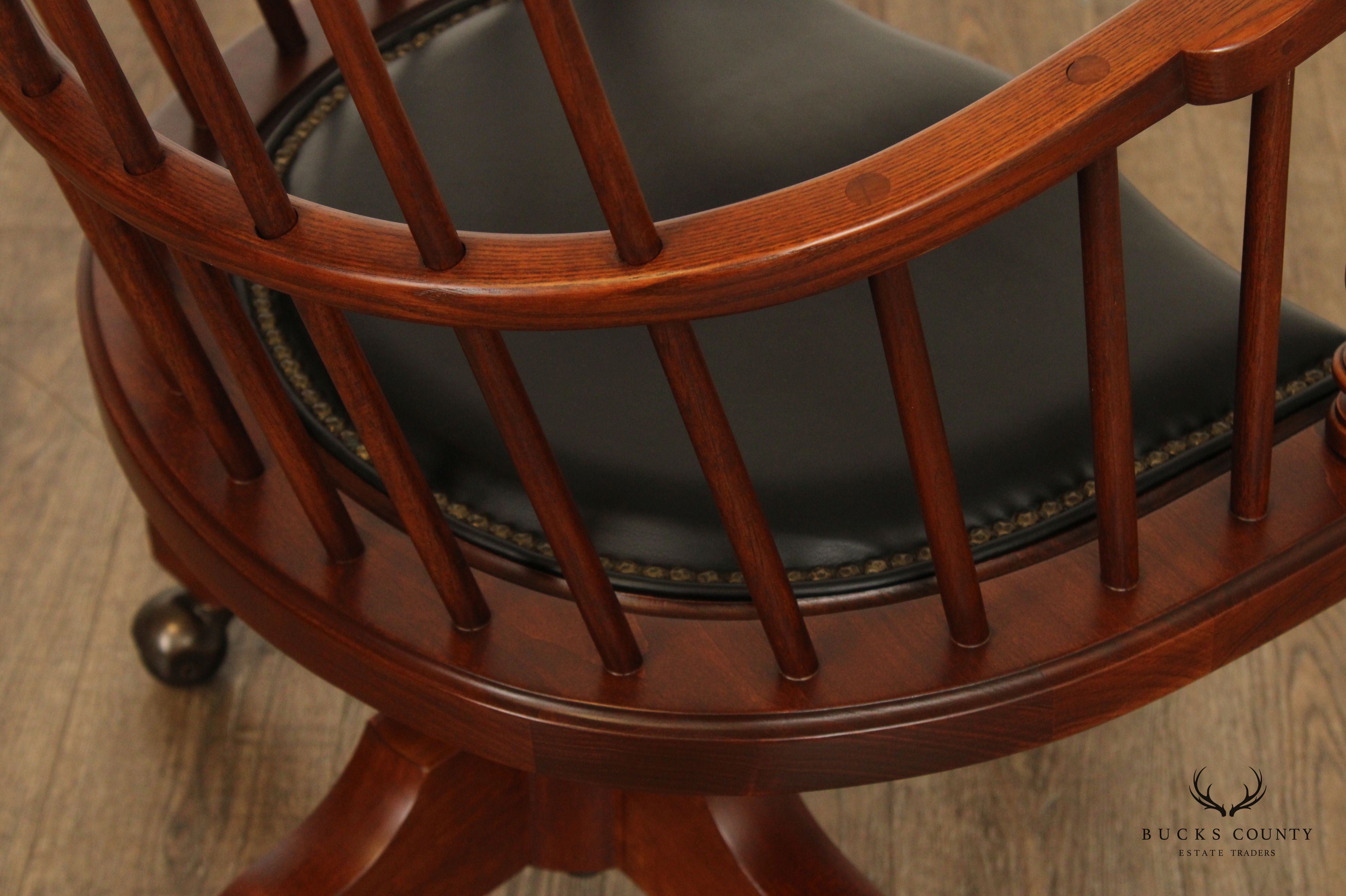 Frederick Duckloe Comb Back Windsor Office Desk Chair