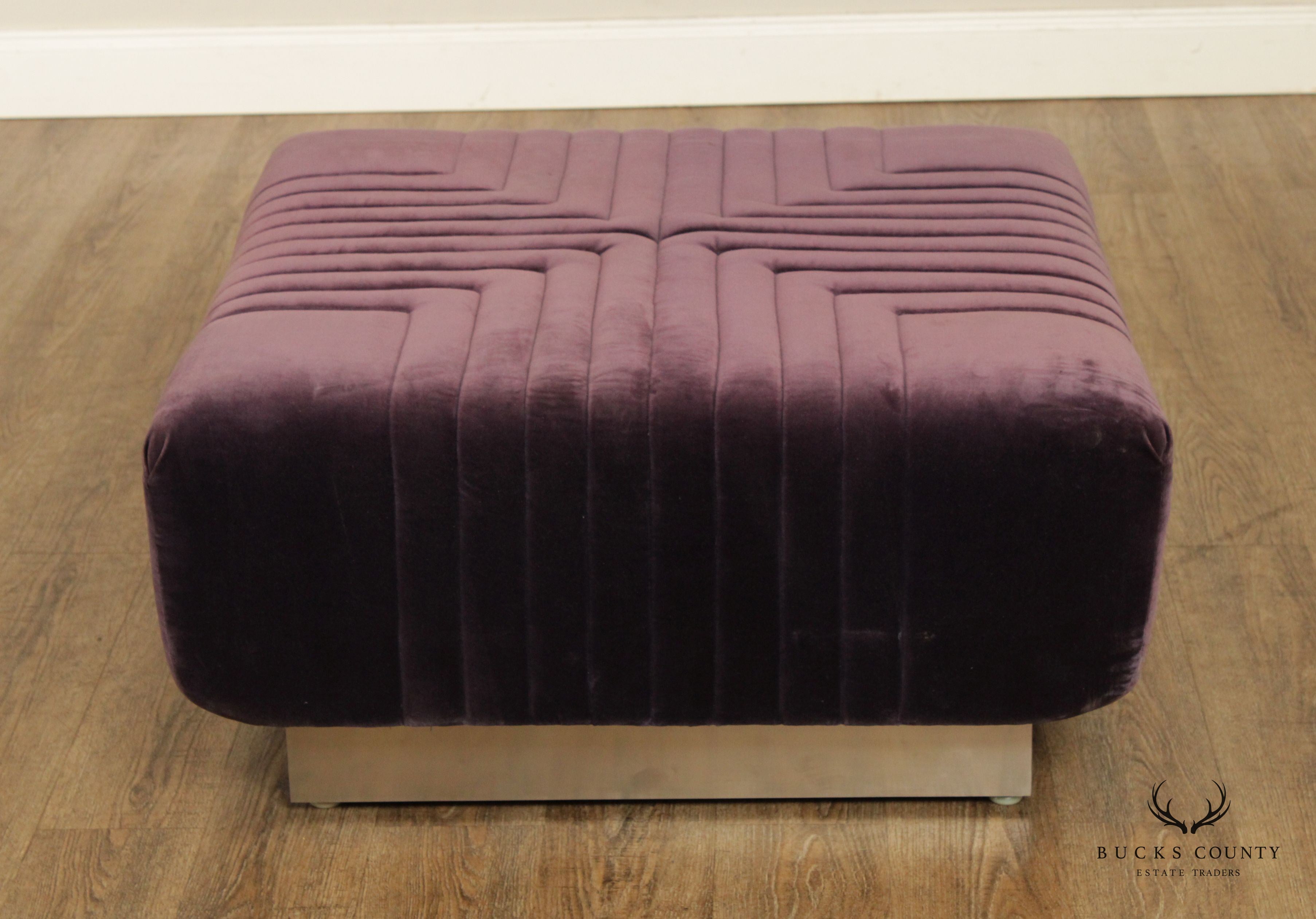 Edward Axel Roffman 1970s Modern Upholstered Ottoman