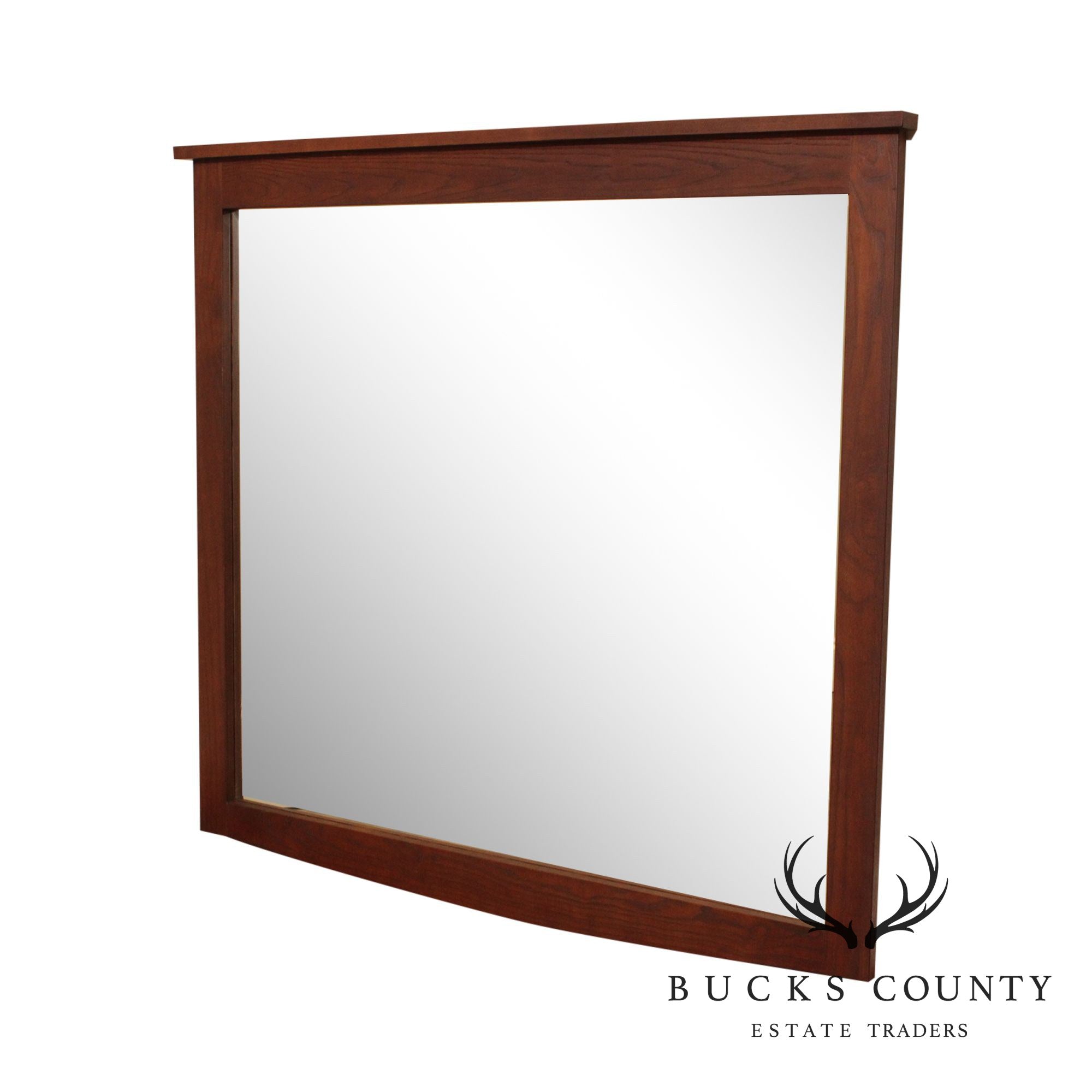 Durham Mission Style Oak Frame Wall Mirror