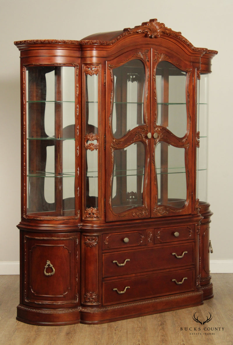 Jessica McClintock Home French Provincial Style Romance Collection Illuminated China Cabinet
