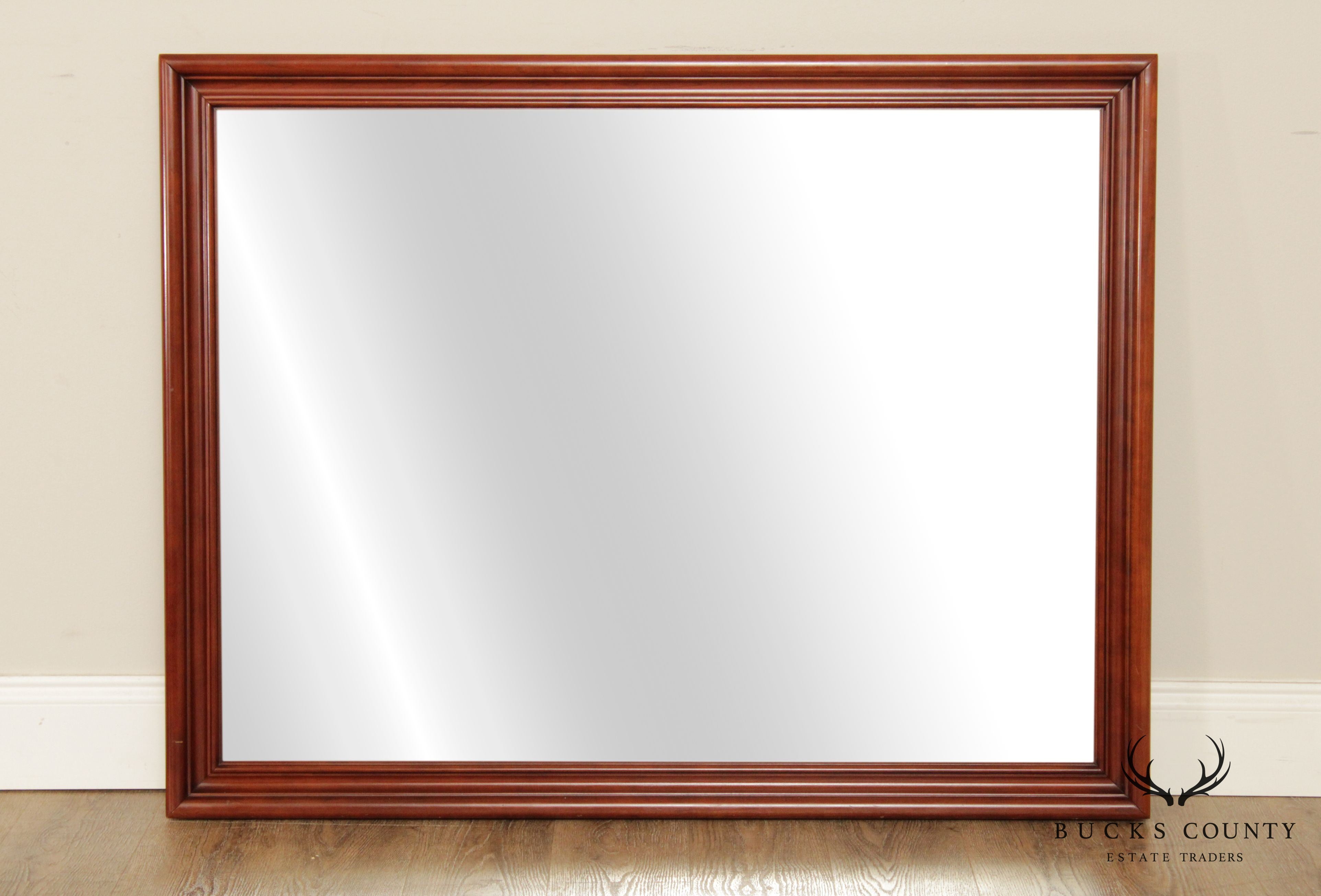 `Solid Cherry Frame Rectangular Wall Mirror