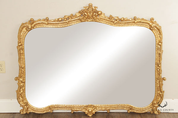 Friedman Brothers French Louis XV Gilt Over Mantle Mirror