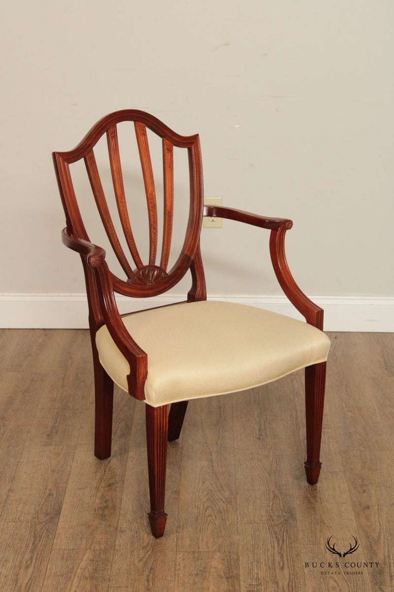 Baker Furniture Historic Charleston Set Eight Mahogany Dining Chairs