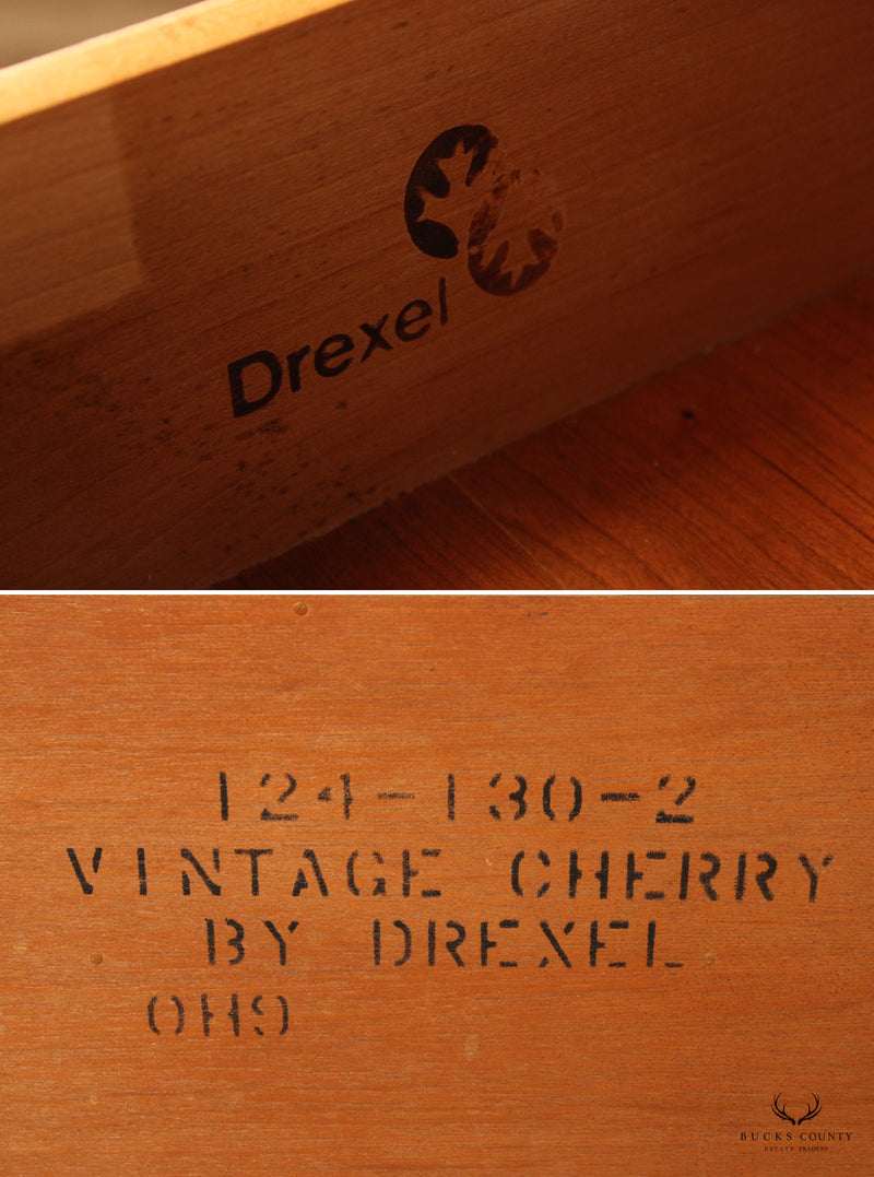 Drexel Heritage Vintage Cherry Dresser with Mirror