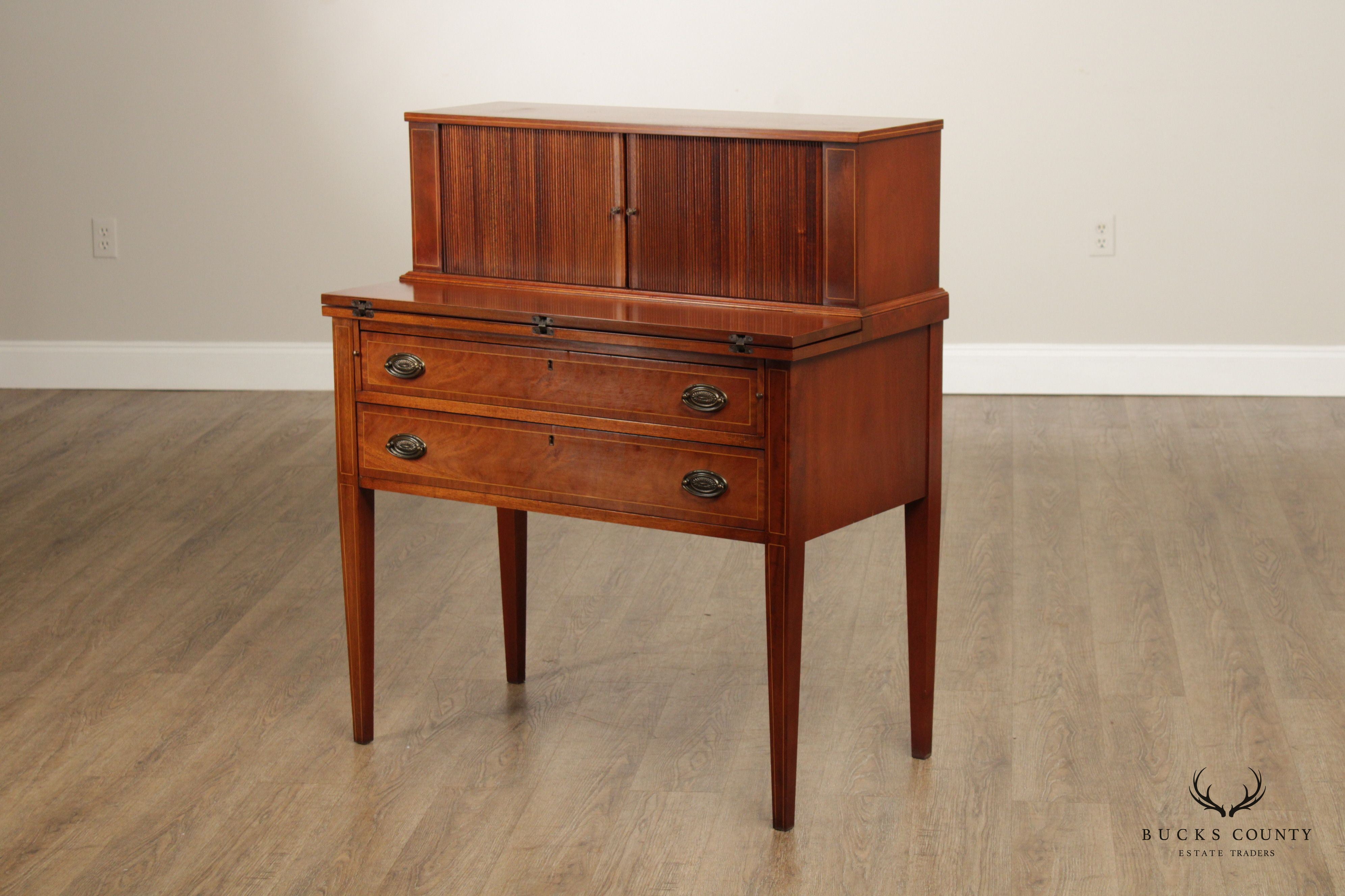 Maddox 1940's Federal Style Mahogany Writing Desk