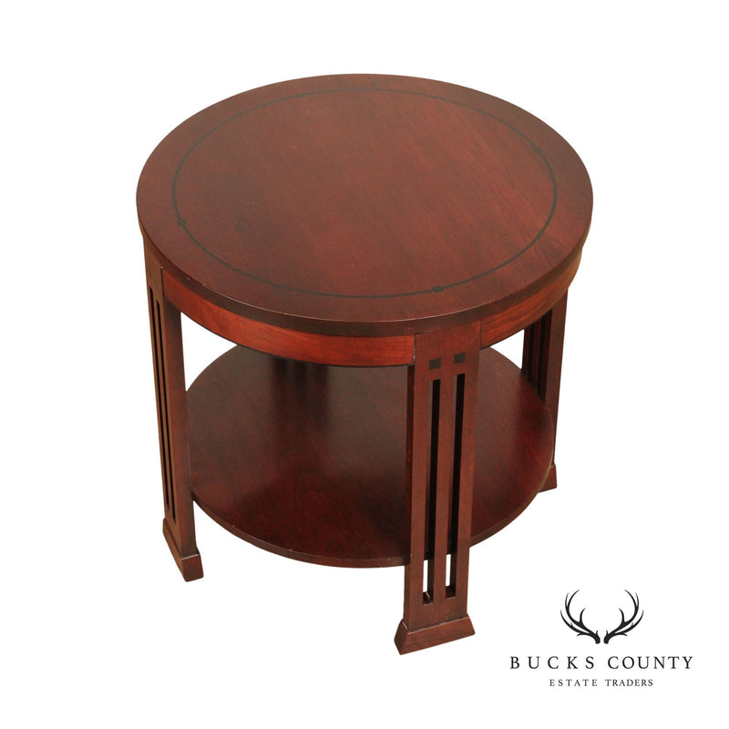 Stickley 21st Collection Round Cherry Lamp Table