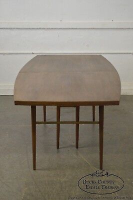 Paul McCobb for Calvin Mid Century Modern Walnut Dining Table w/ 3 Leaves