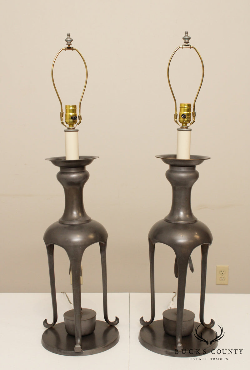 Mid Century Modern James Mont Style Pair Table Lamps