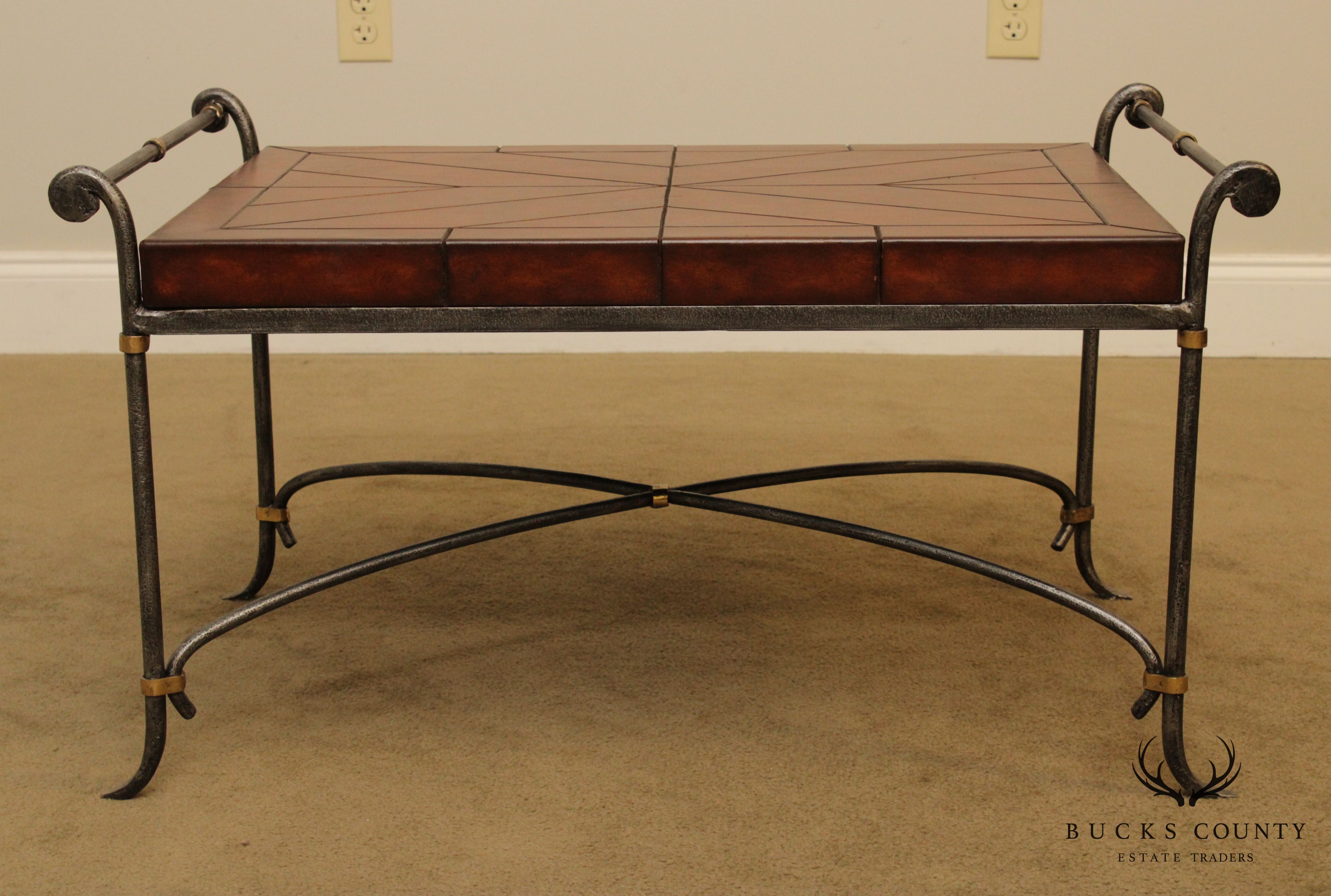 Quality Forged Steel Base Coffee Table