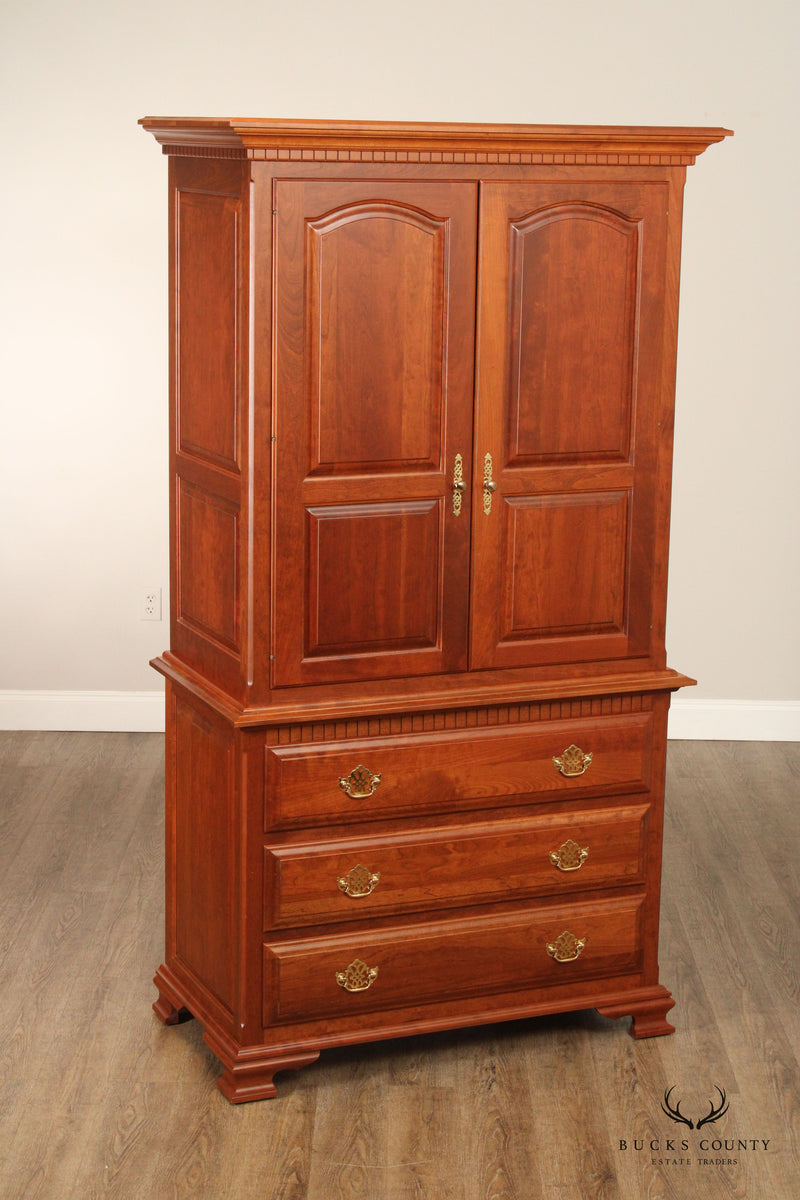 Millcraft 'Victoria's Tradition' Carved Cherry Armoire