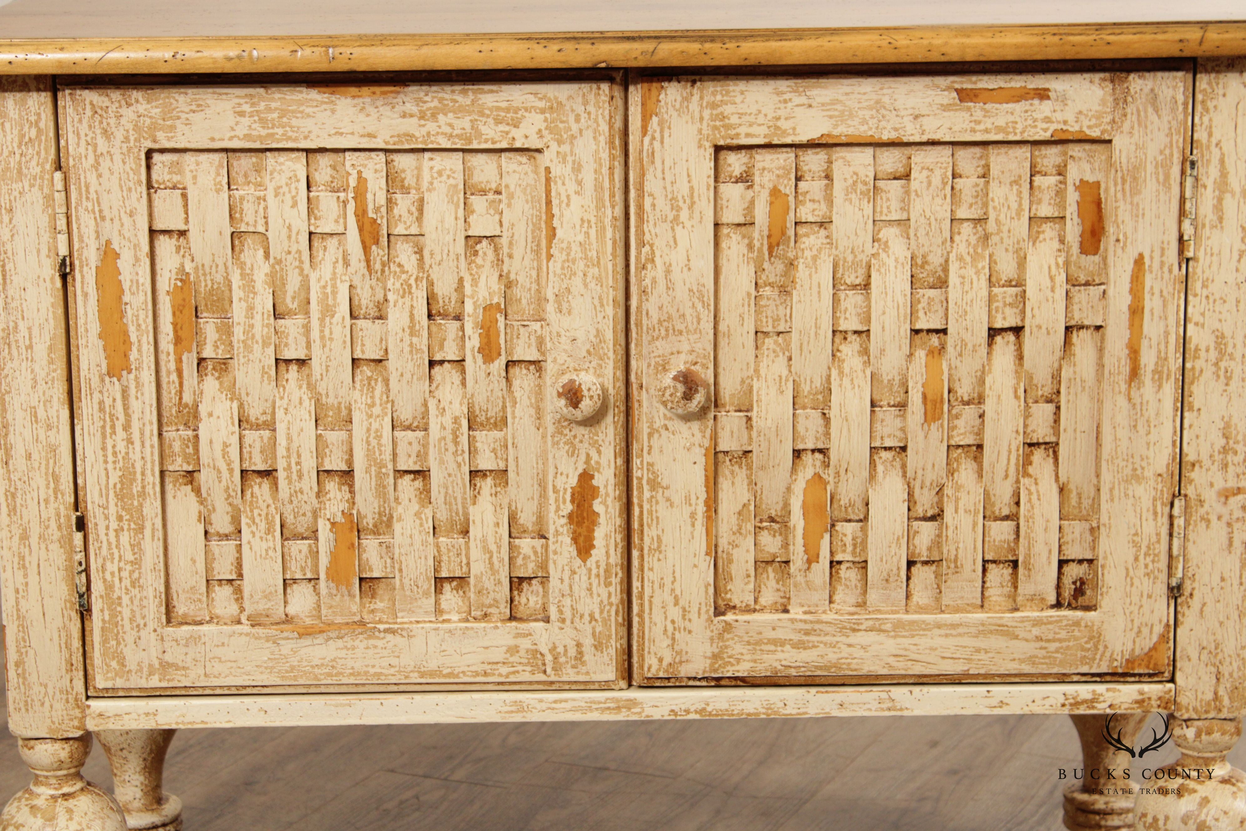 European Rustic Style Cabinet Chest of Drawers