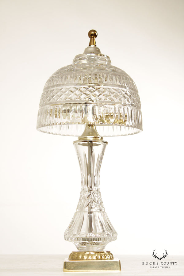 Decorative Crafts Inc. Cut Glass and Brass Figural Center Lamp – Bucks  County Estate Traders