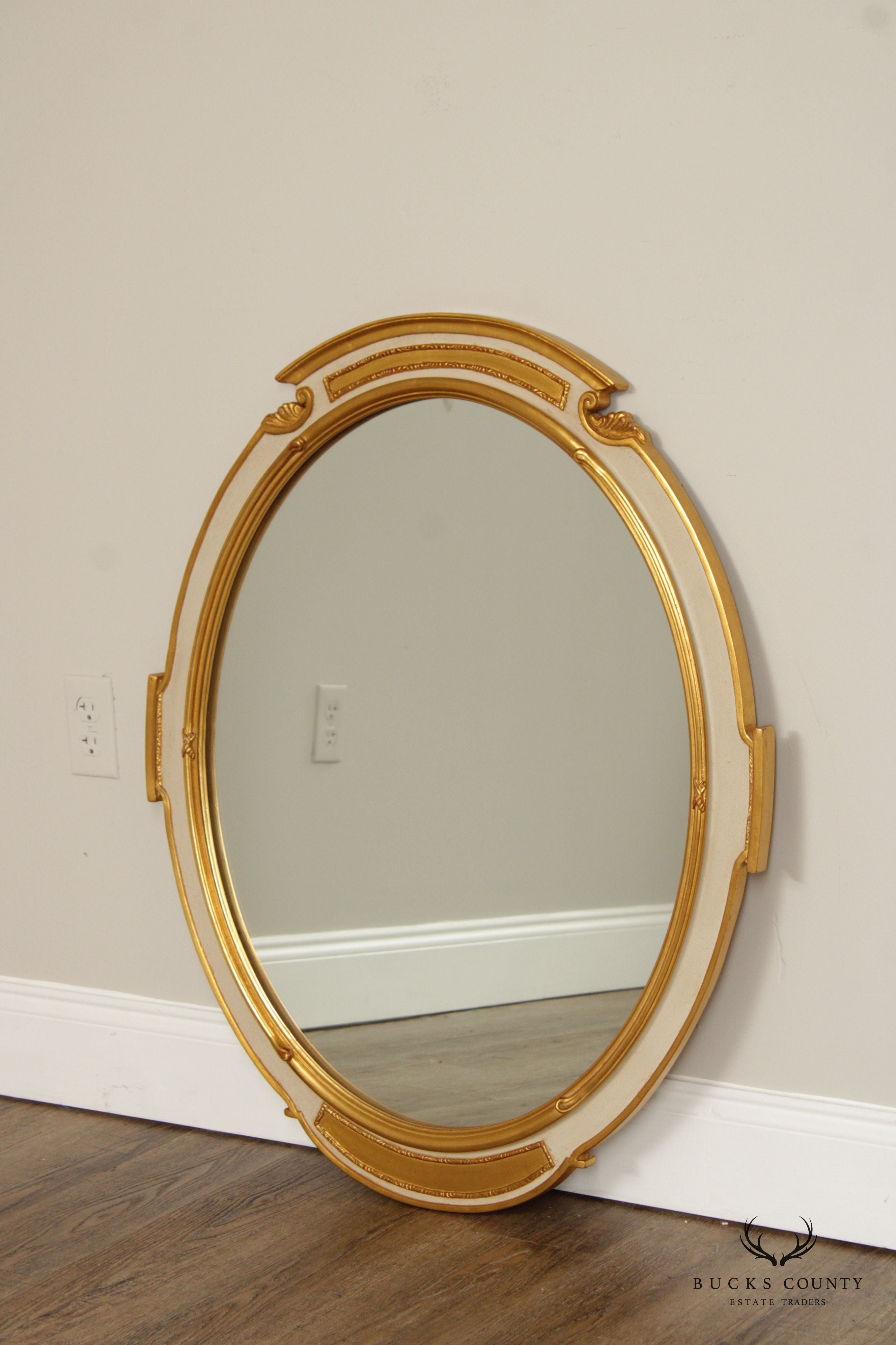 Carvers' Guild Pair of 'Newport' Oval Wall Mirrors