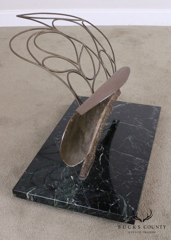 Postmodern Bronze Abstract Sculpture