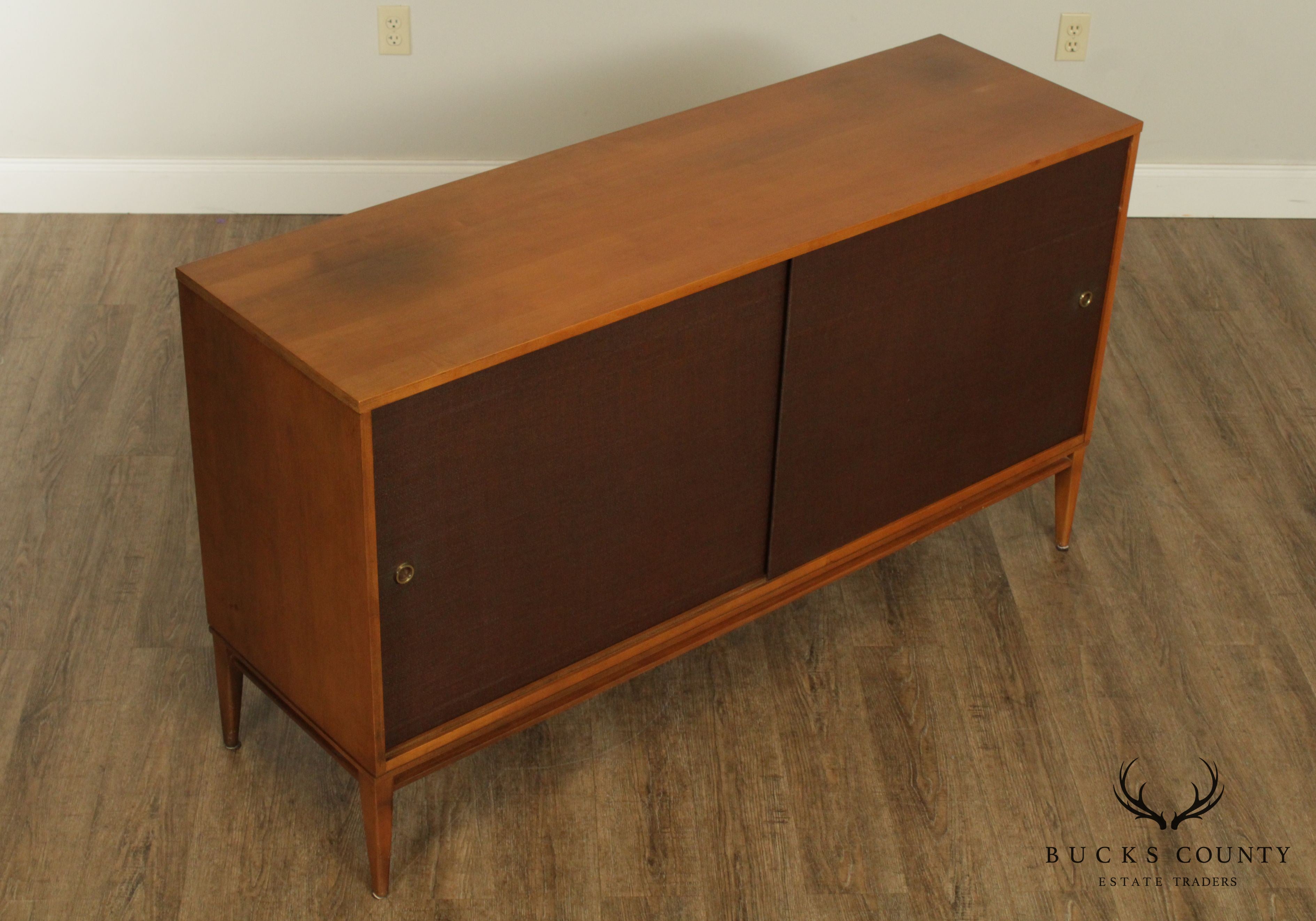 Paul McCobb Mid Century Modern Planner Group Sliding Door Credenza Sideboard